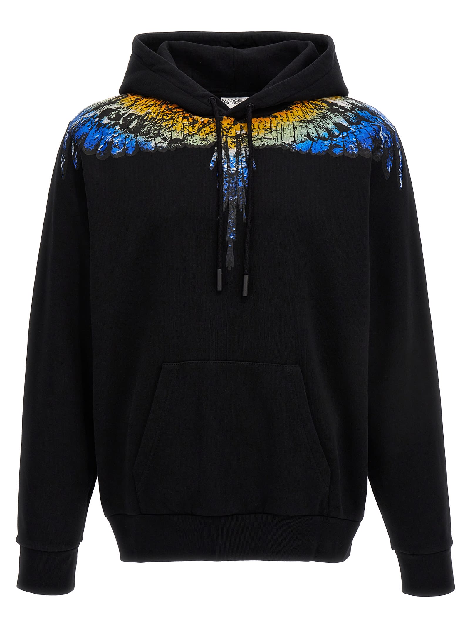 Marcelo Burlon County Of Milan Wings Hoodie In Black