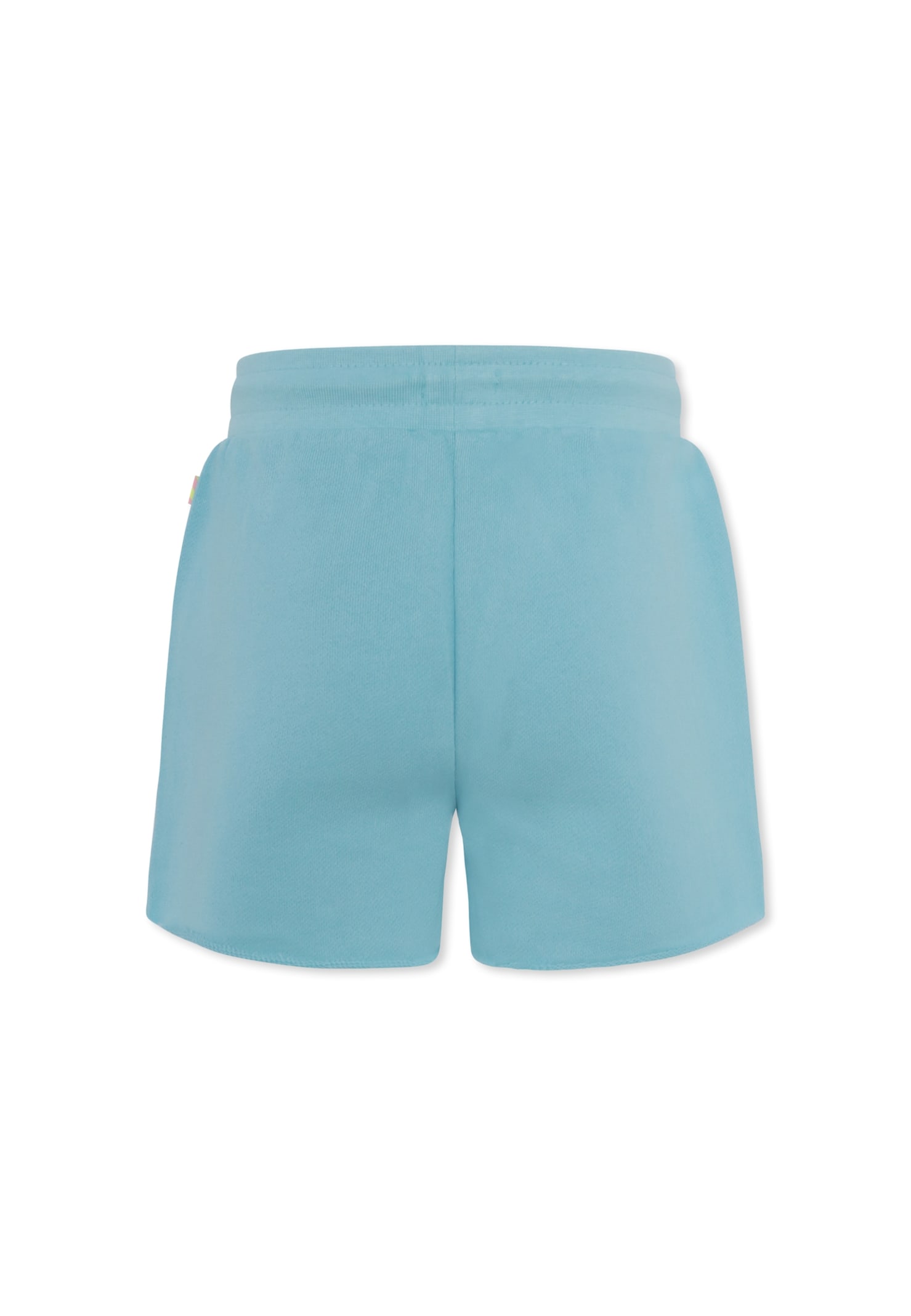 Billieblush Light Blue Shorts For Girl With Heart In Blue