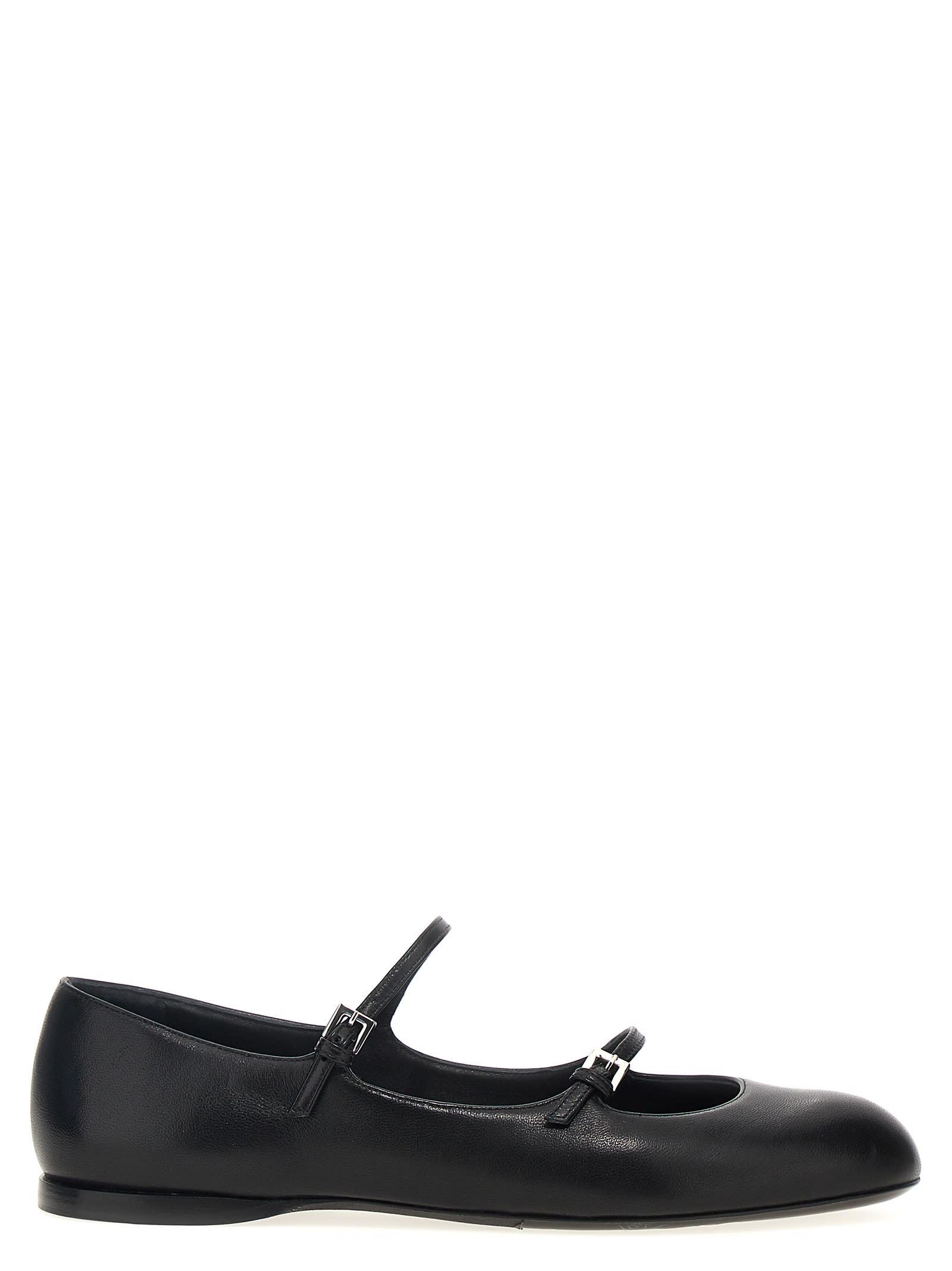 Shop Max Mara Circus Ballet Flats In Black