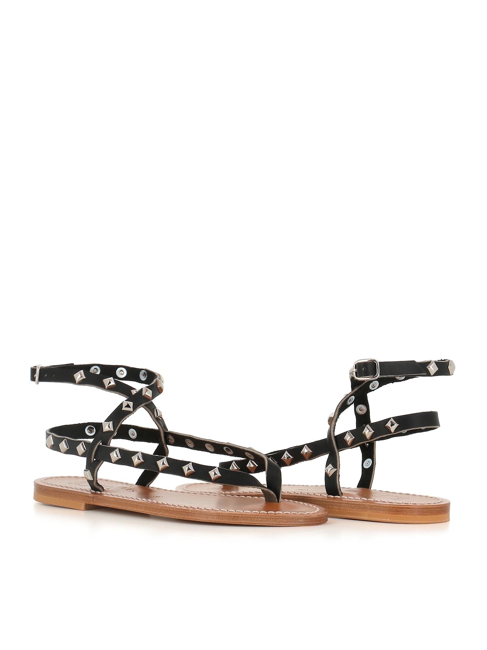 Kjacques K.jacques St.tropez Sandals Shoes In Black