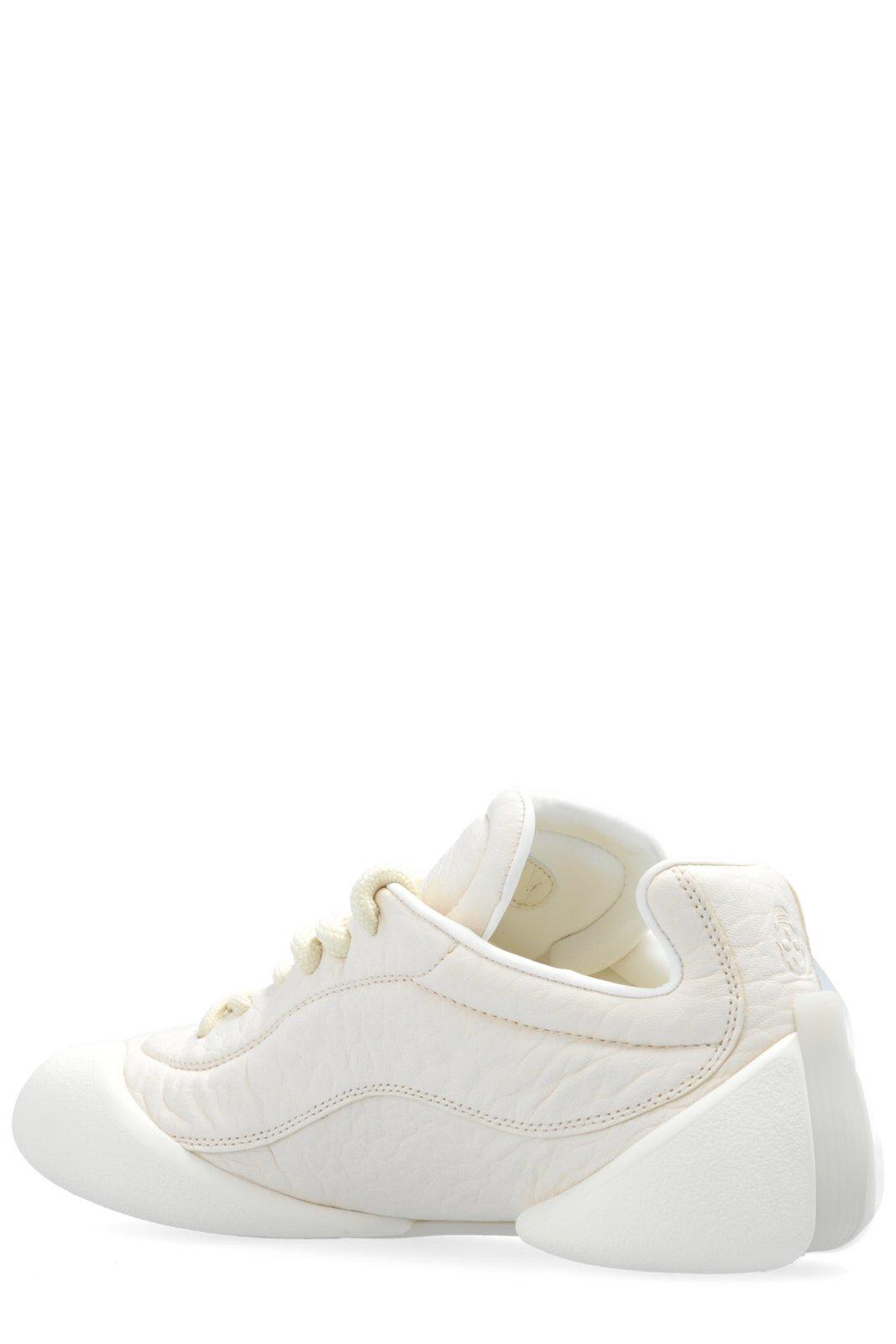 Shop Alexander Mcqueen Flexion Lace-up Sneakers In Bianco