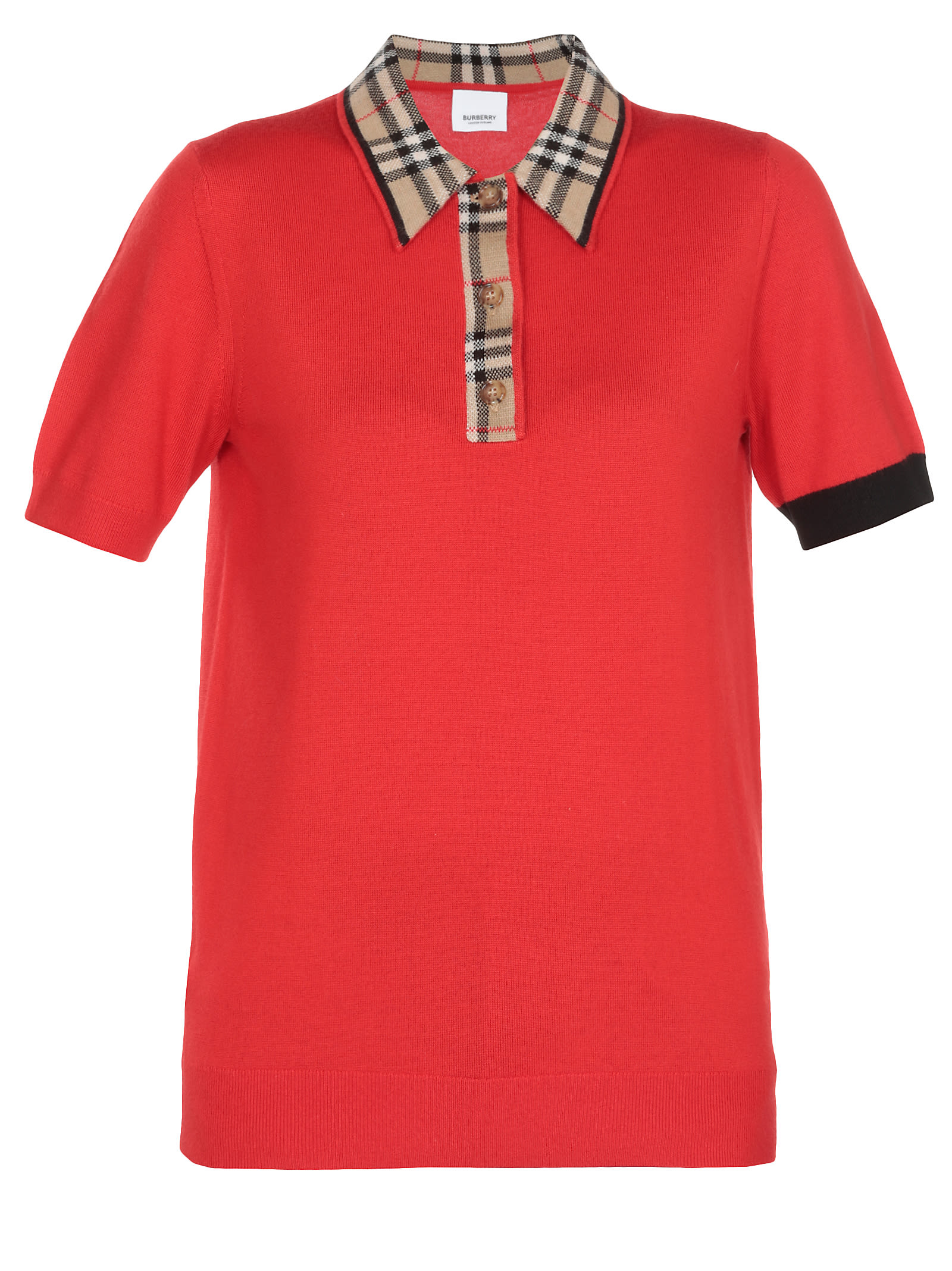 Burberry Penk Polo In Bright Red