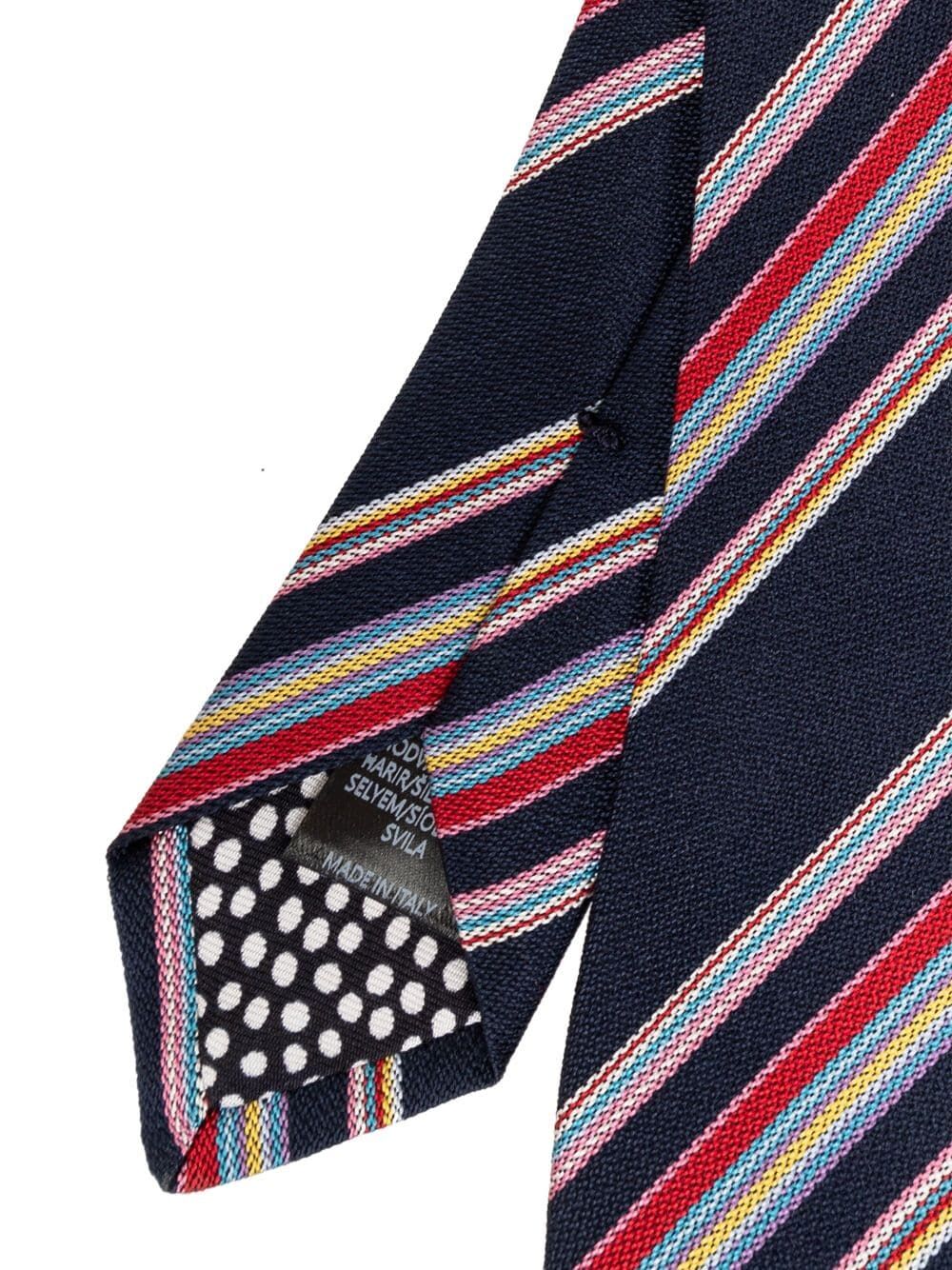 Shop Paul Smith Men Tie Stripe In Multi