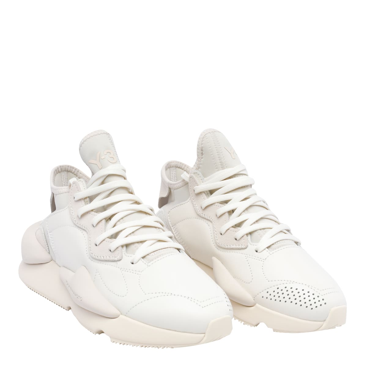 Shop Y-3 Kaiwa Sneakers In White