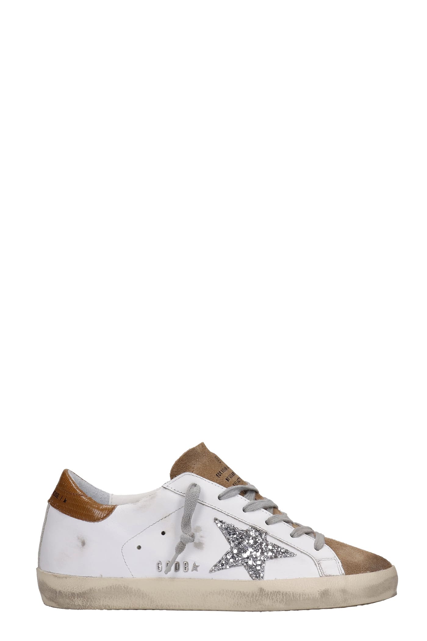 GOLDEN GOOSE SUPERSTAR SNEAKERS IN WHITE SUEDE AND LEATHER