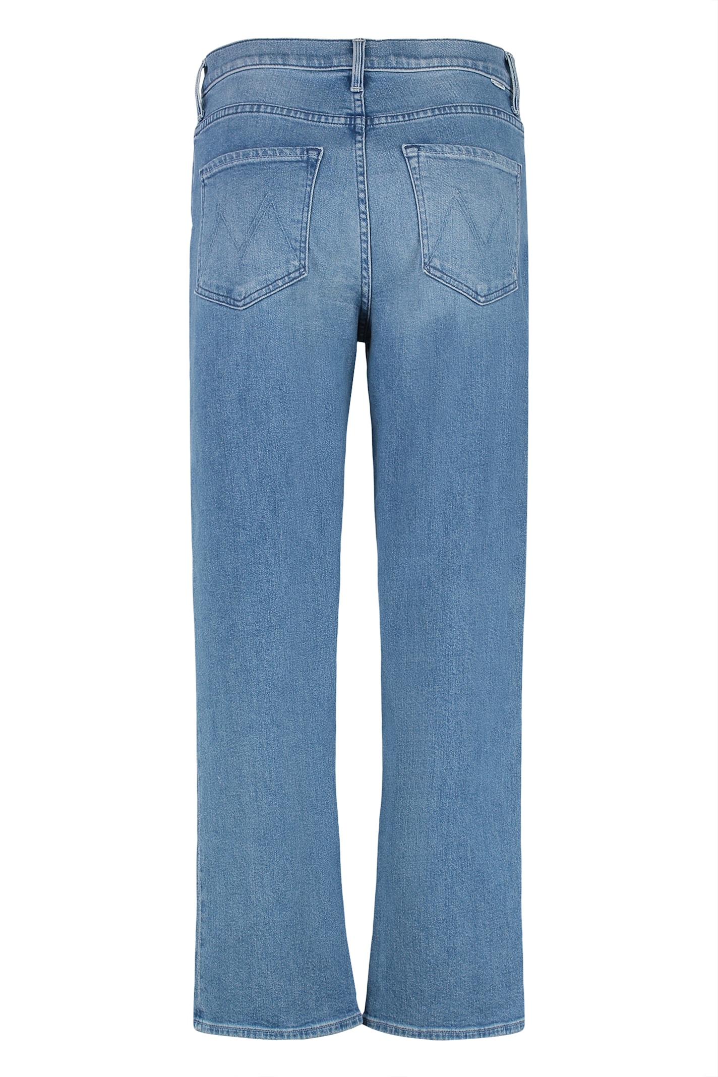 Mother Denim Trousers With Belt Loops In Blue