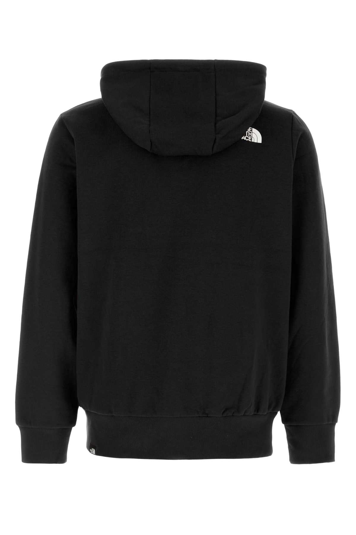 Shop The North Face Black Cotton Blend Simple Dome Sweatshirt In Tnfblack