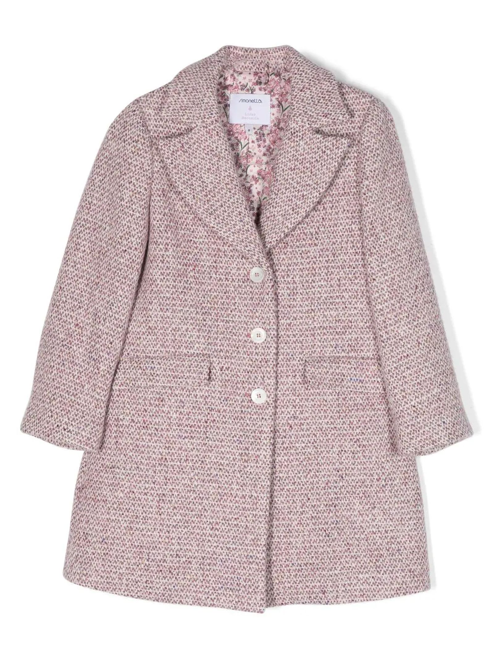 SIMONETTA PINK VISCOSE COAT