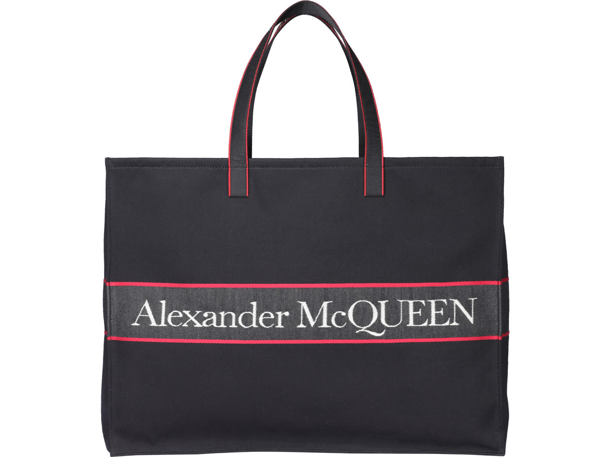 Alexander Mcqueen Selvedge East West Tote Bag