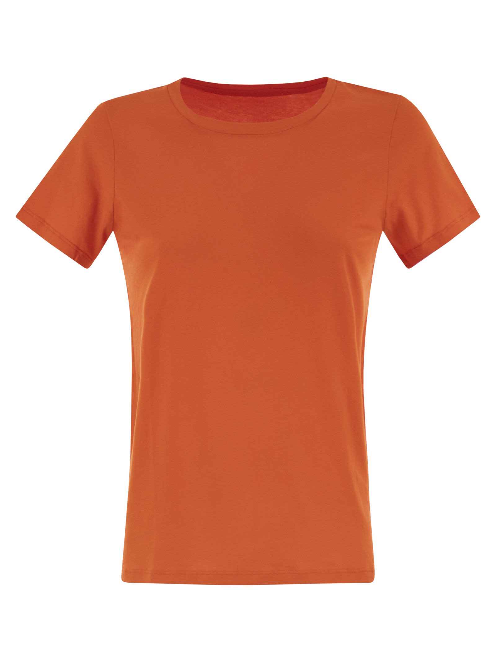 Crew-neck Short-sleeved Cotton T-shirt