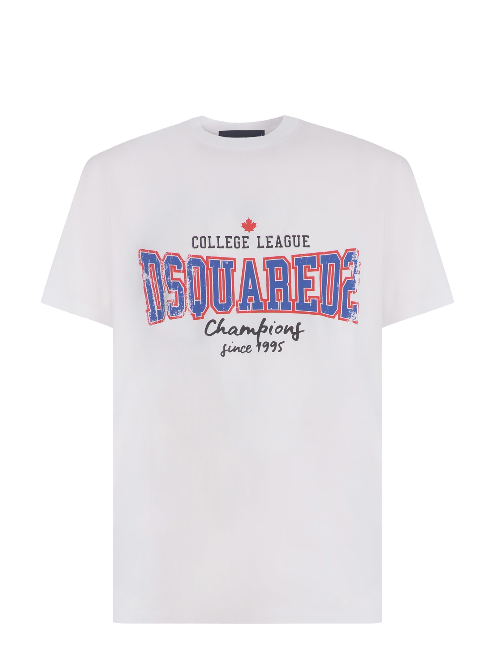 Shop Dsquared2 T-shirt  Made Of Cotton Jersey In White