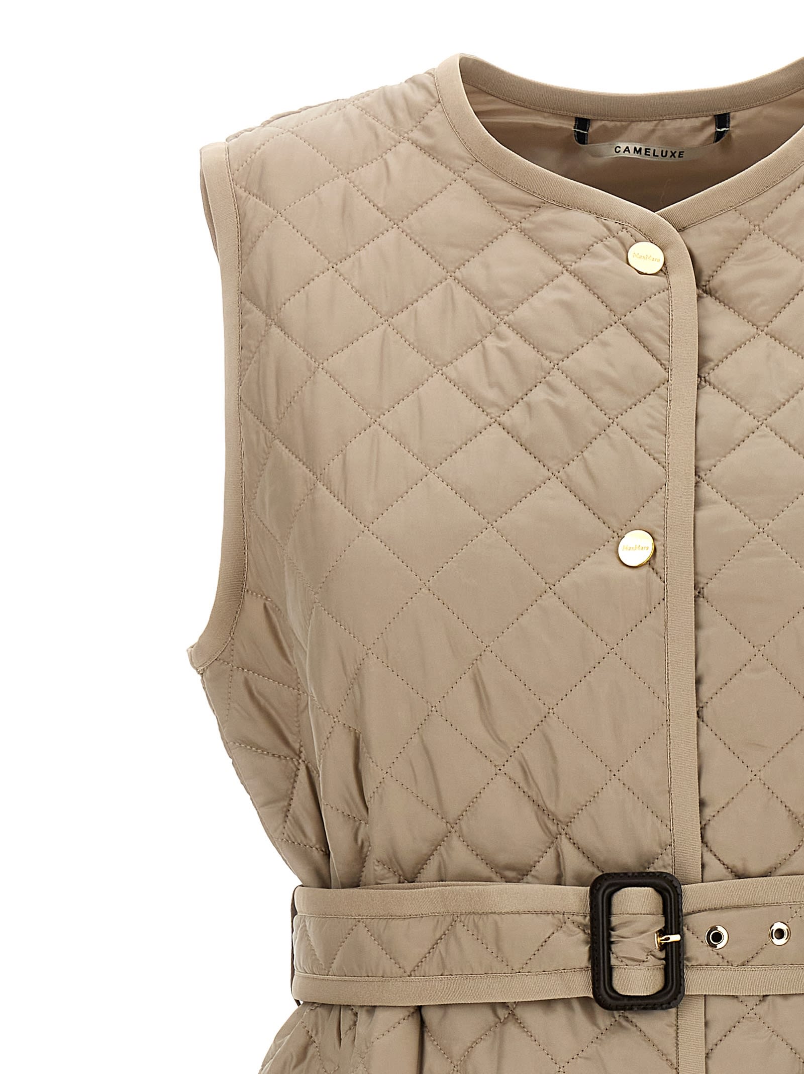 Max Mara The Cube Gilet In Brown