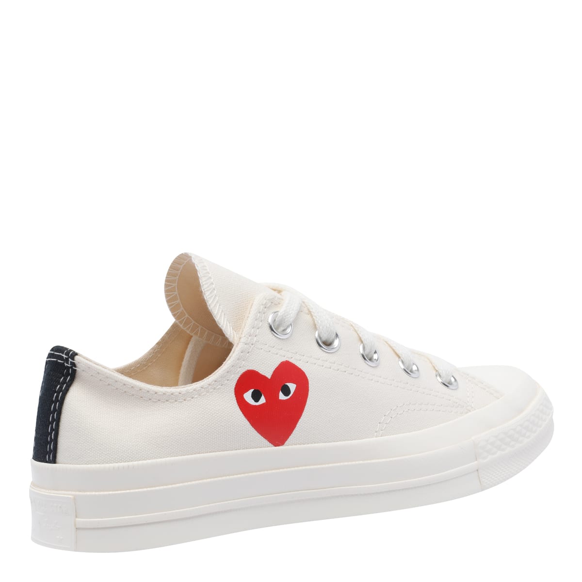 Comme Des Garçons Play Chuck Taylor Sneakers In White