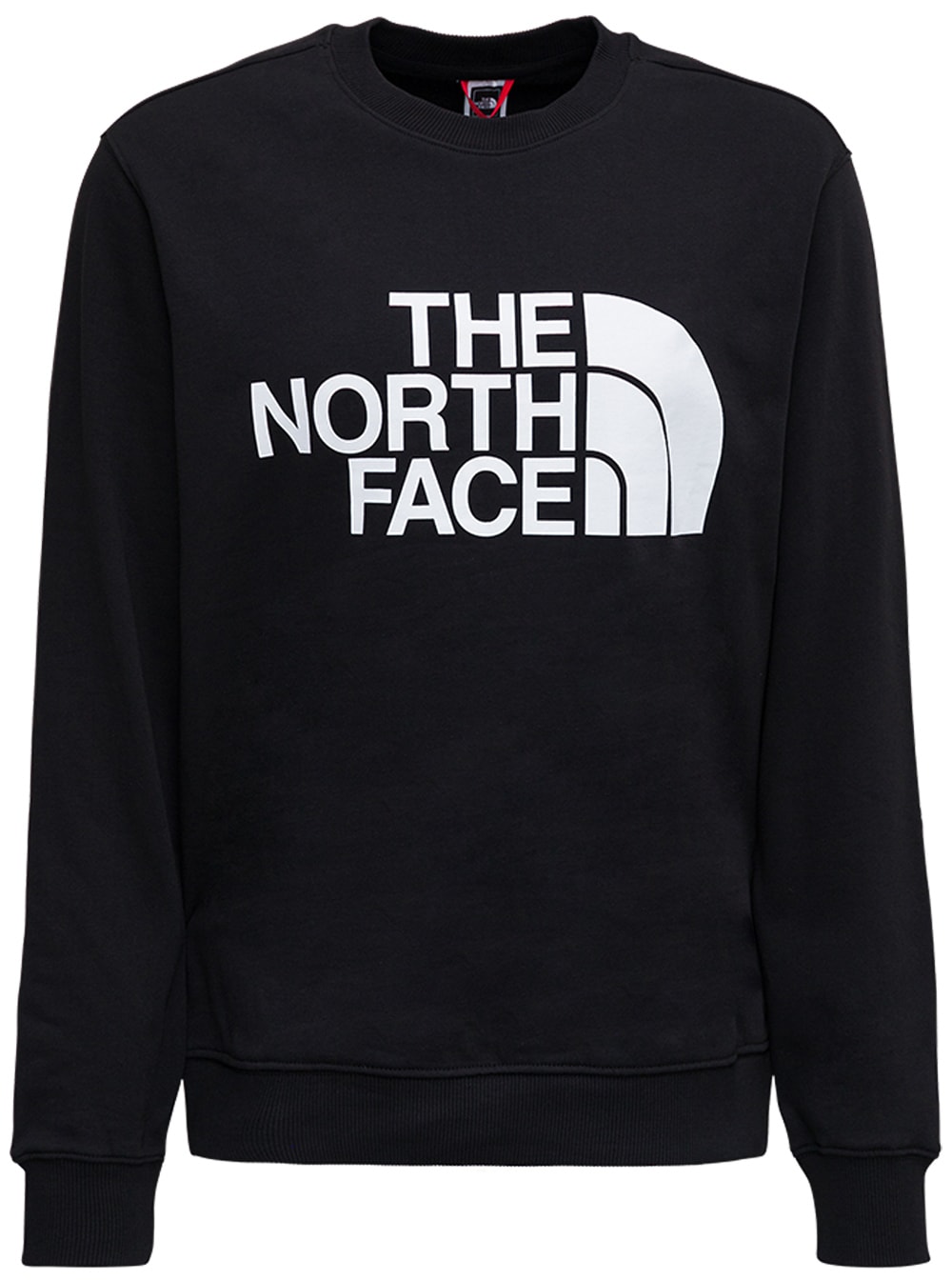 The North Face Black Cotton Sweatshirt With Logo Print