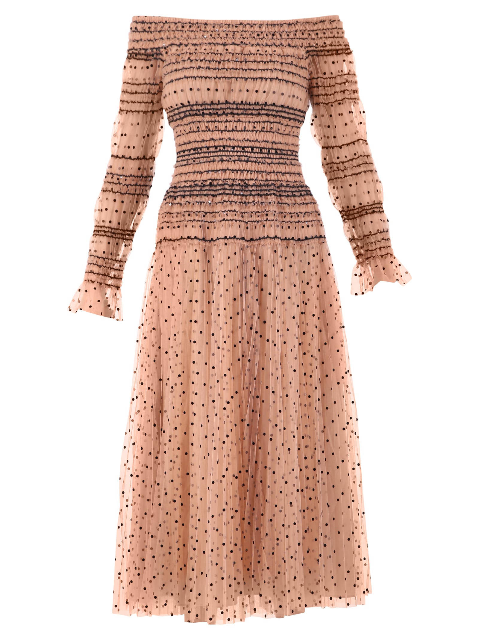 self portrait polka dot dress