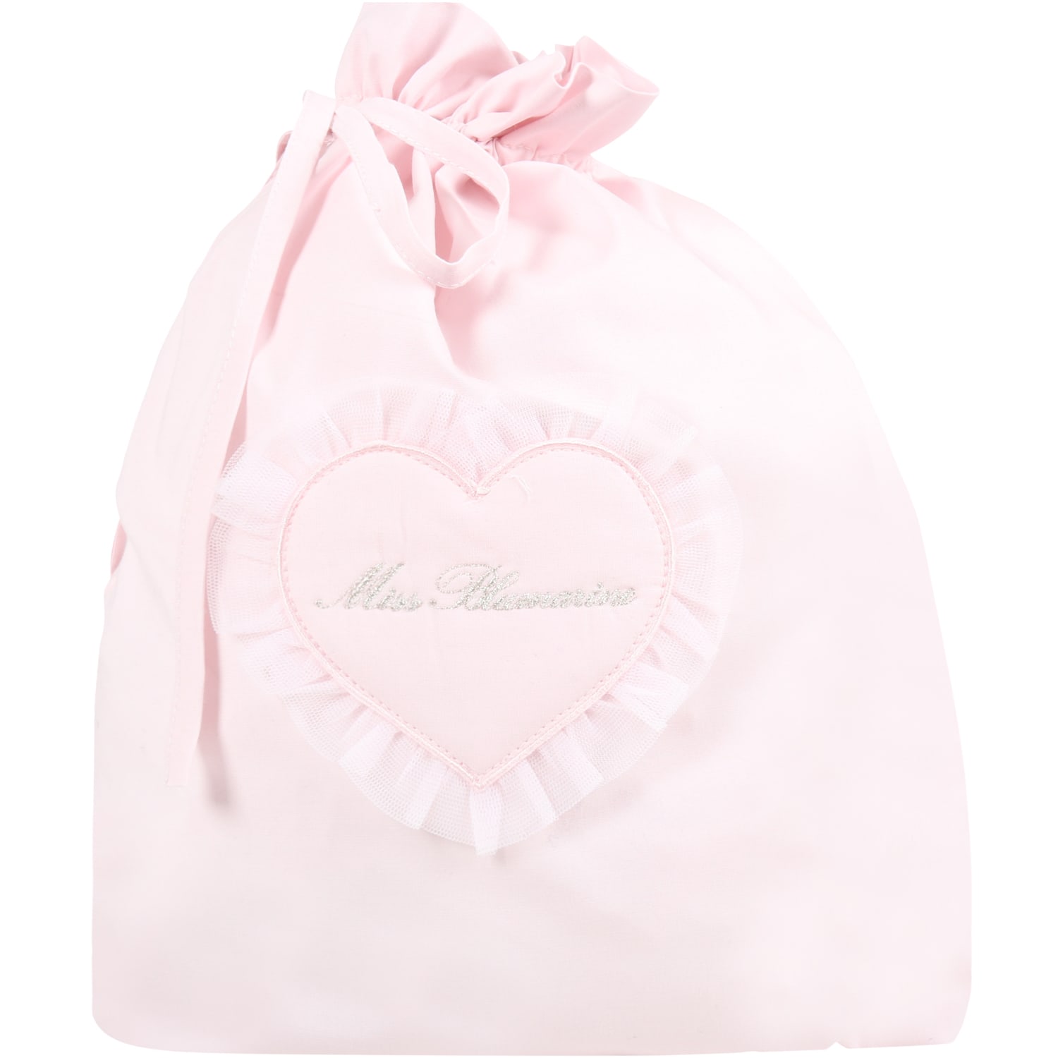 Blumarine Pink Bag For Baby Girl With Logo