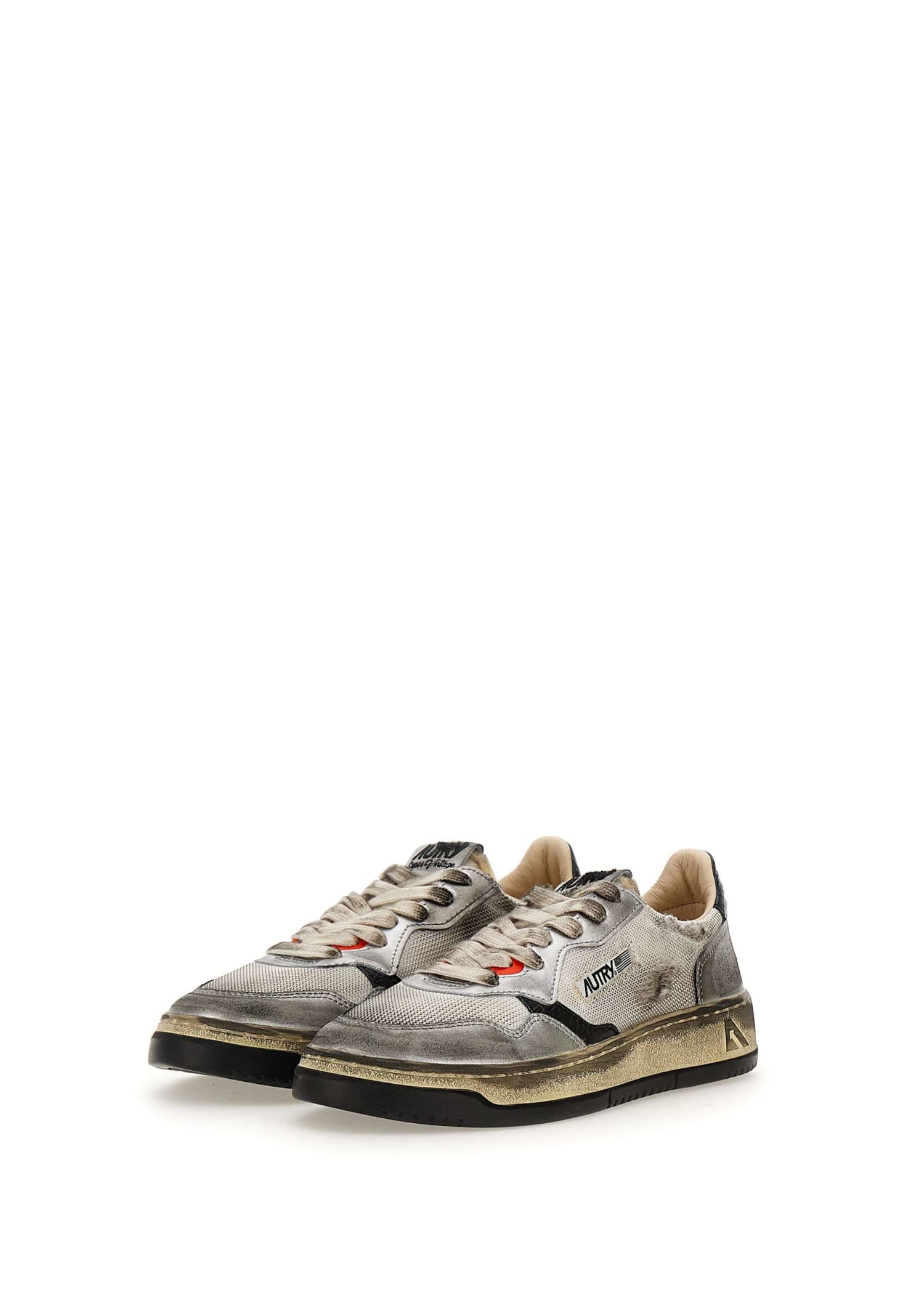 Shop Autry Avlw Ms13 Sneakers In Black/silver
