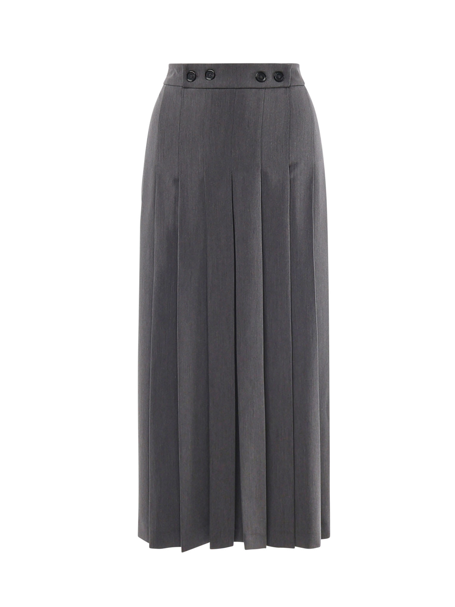 Long Skirt With Pleated Details