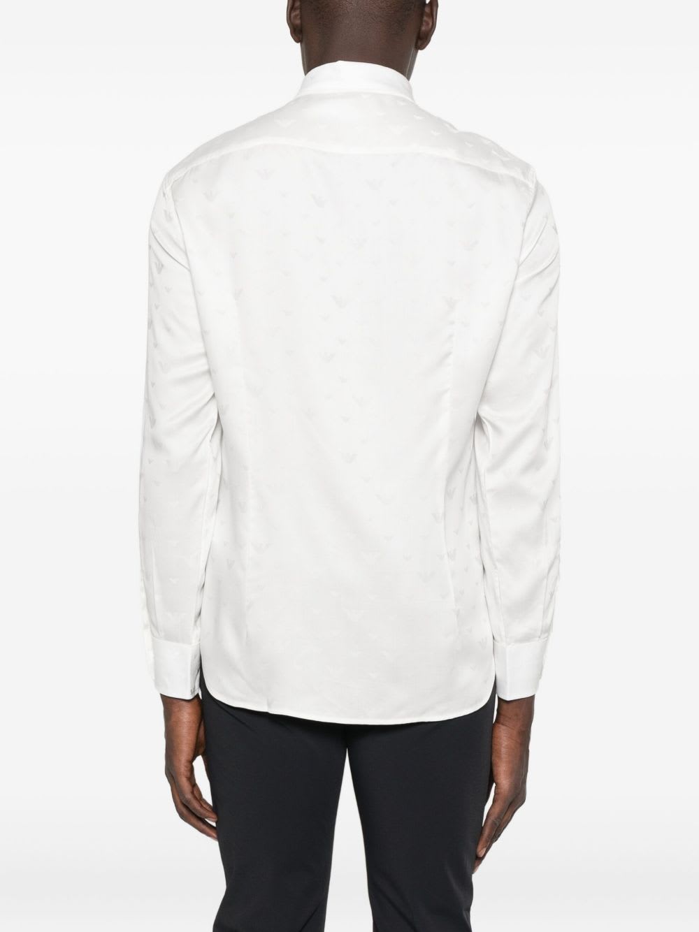 Emporio Armani Shirt Linen Collar Button-down In White