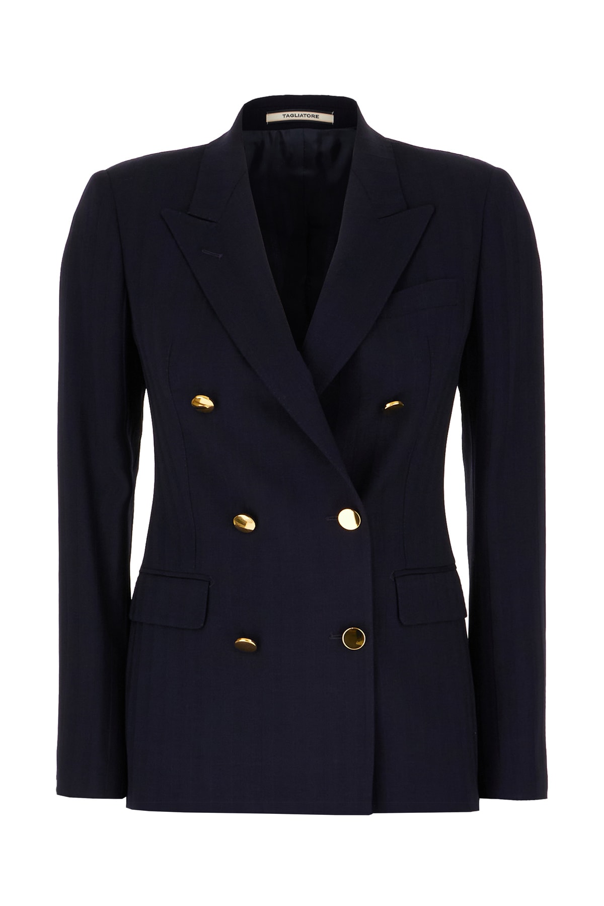 TAGLIATORE NAVY BLUE WOOL BLEND SUIT 