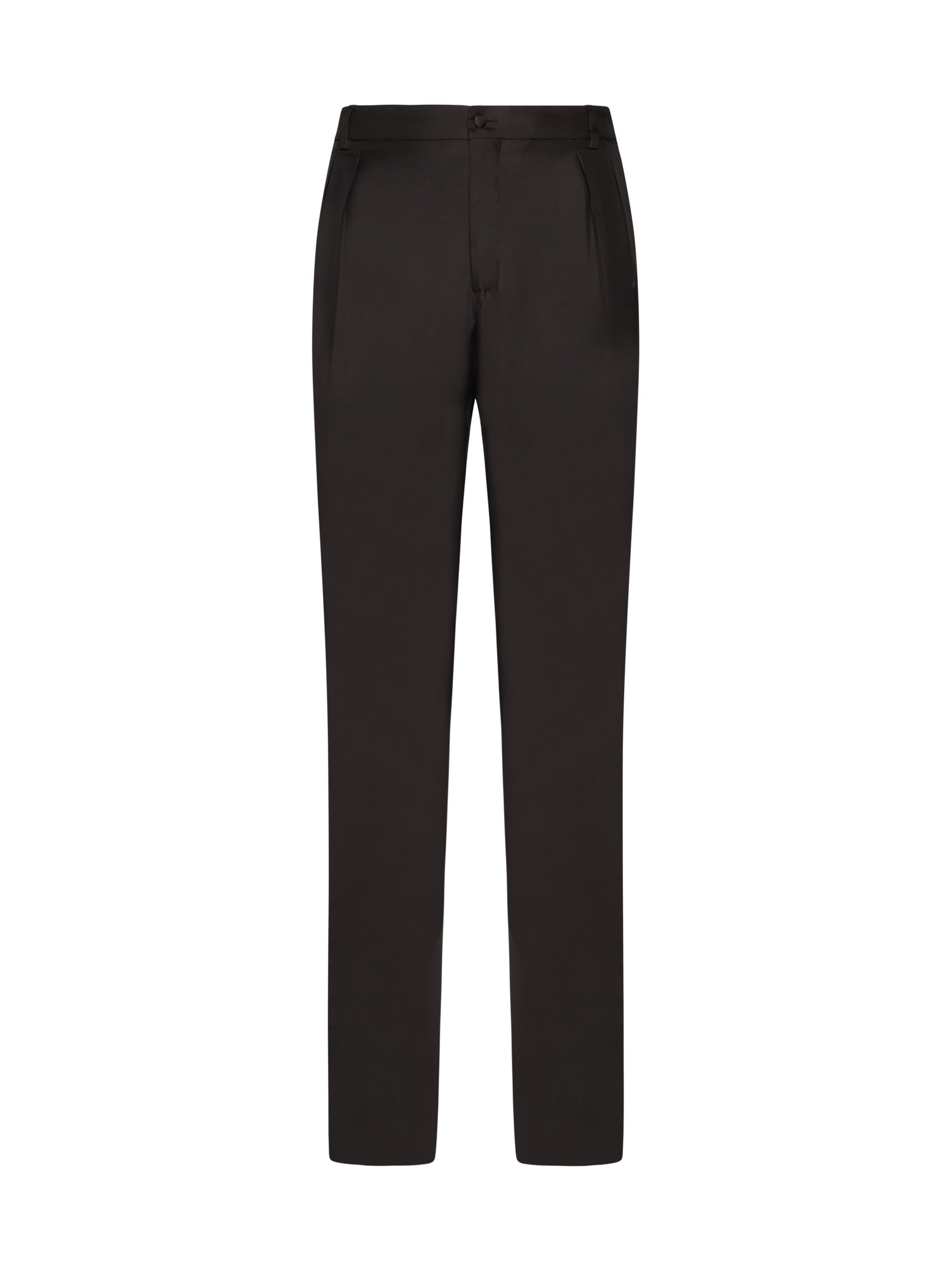 Shop Dolce & Gabbana Pants In Marrone-grigio 5