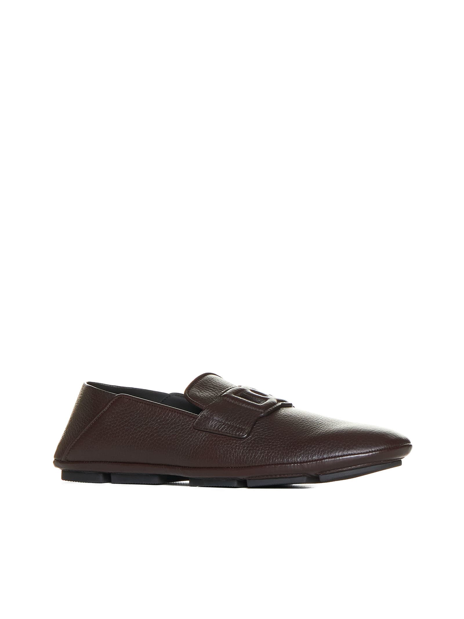 Shop Dolce & Gabbana Loafers In Moro 3