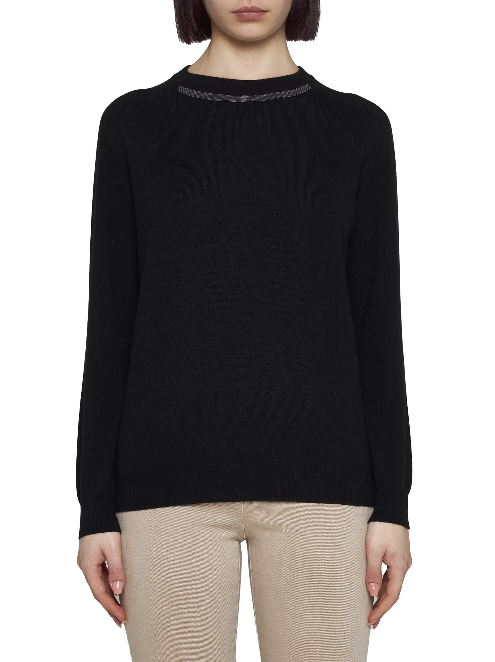 Shop Brunello Cucinelli Sweater In Black