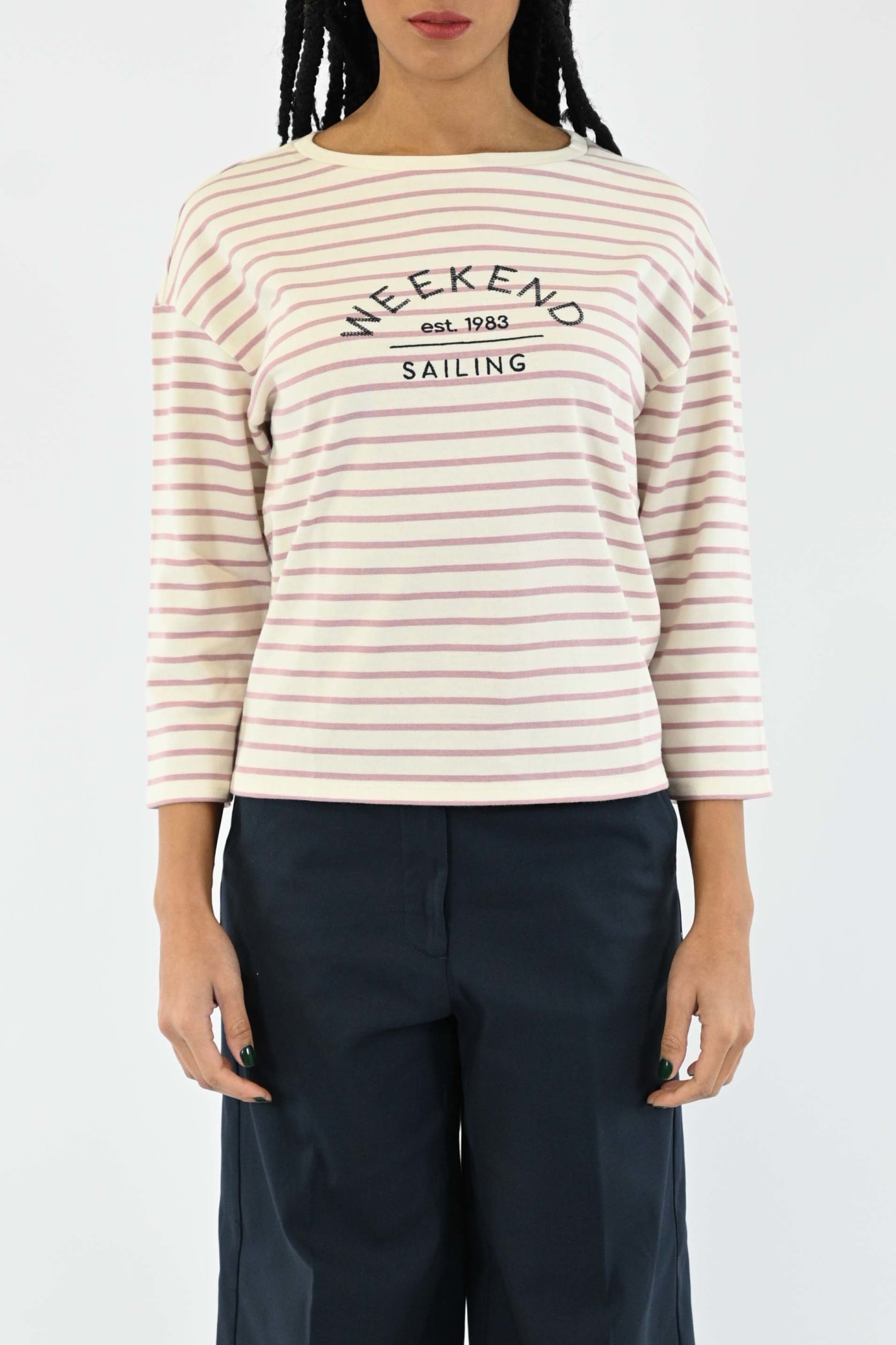 Weekend Max Mara Vistola Cotton Jersey T-shirt In Fondo | ModeSens