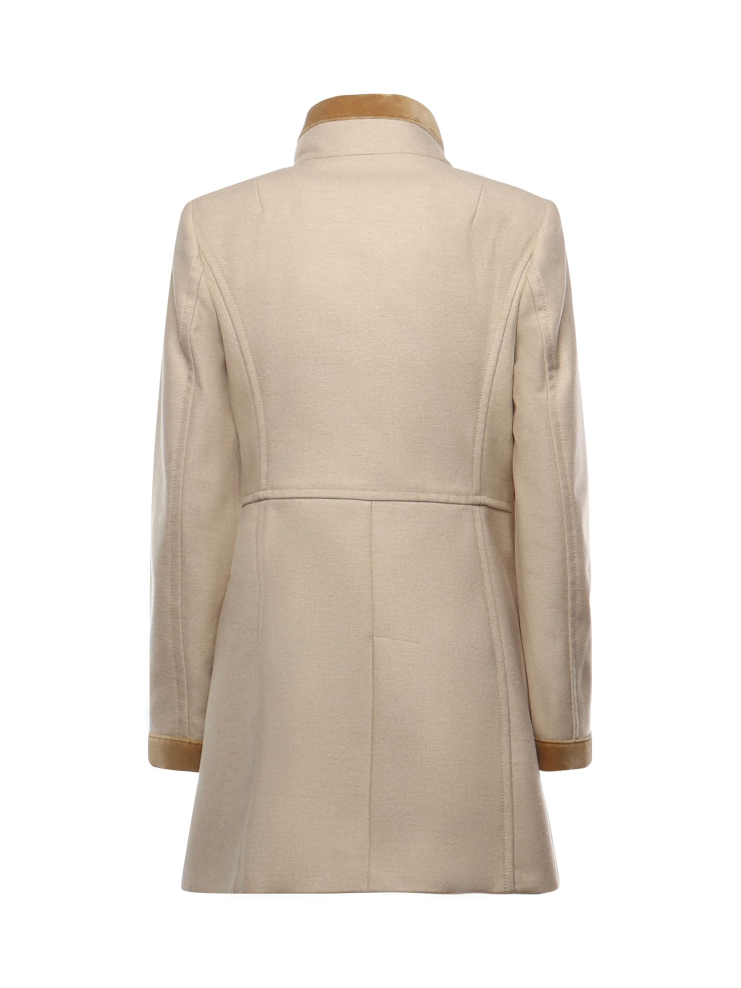 Fay Virginia Coat In Melange Wool Cloth In Neutral
