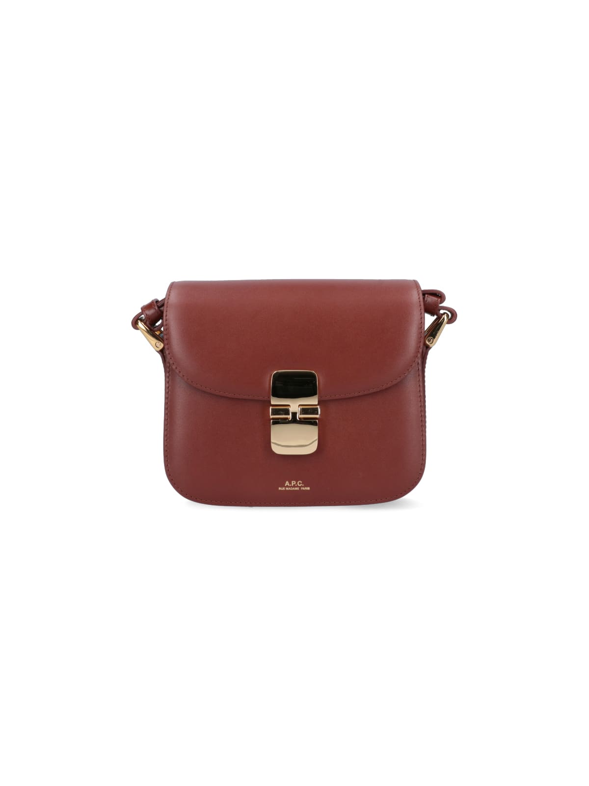 Shop Apc Grace Mini Shoulder Bag In Brown