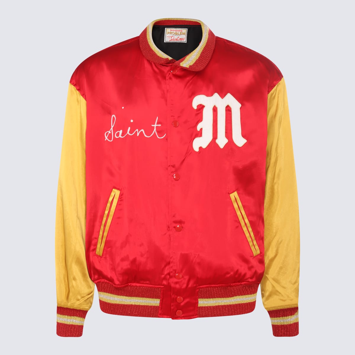Shop Saint Mxxxxxx Red And Yellow Casual Jacket
