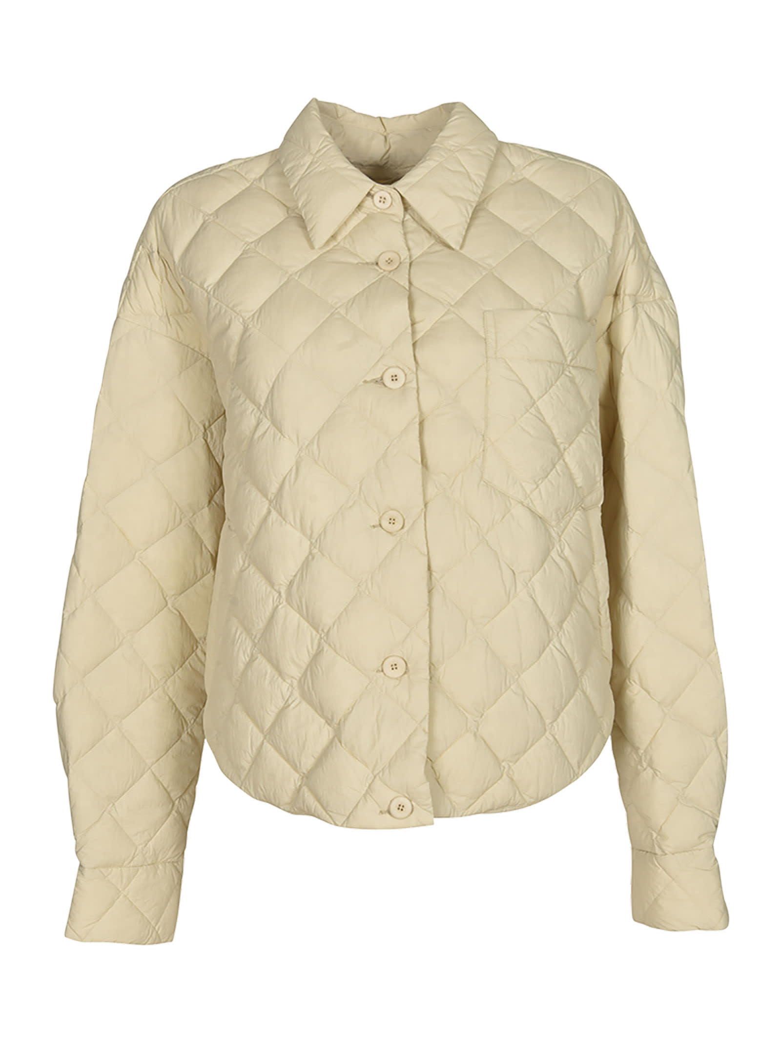 Jnby Style Quilted Jacket In Stone