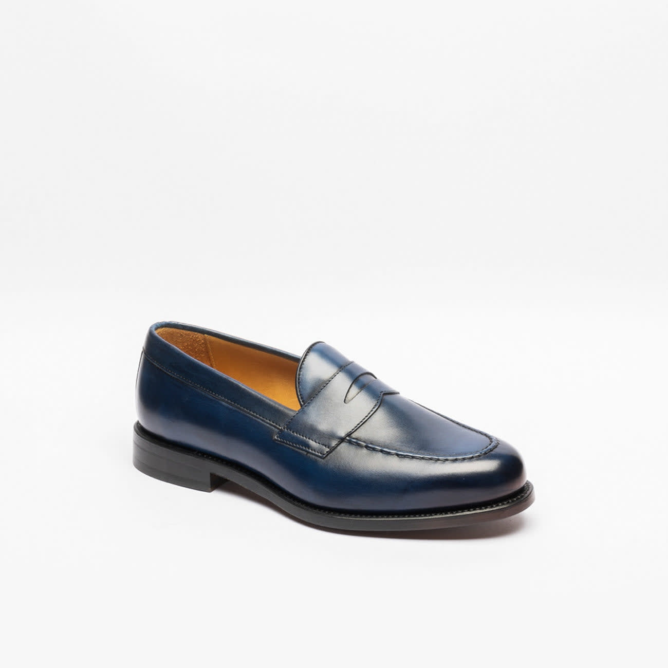 1707 Blue Leather Penny Loafer