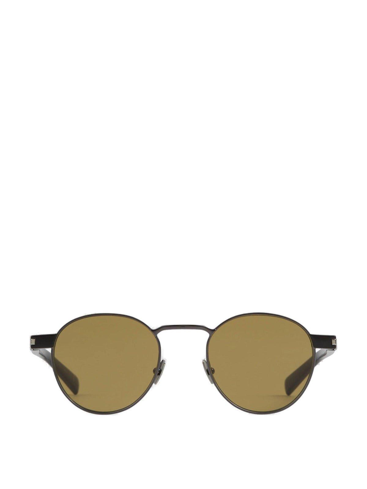 Shop Saint Laurent Sl 707 Round Frame Sunglasses In Ruth