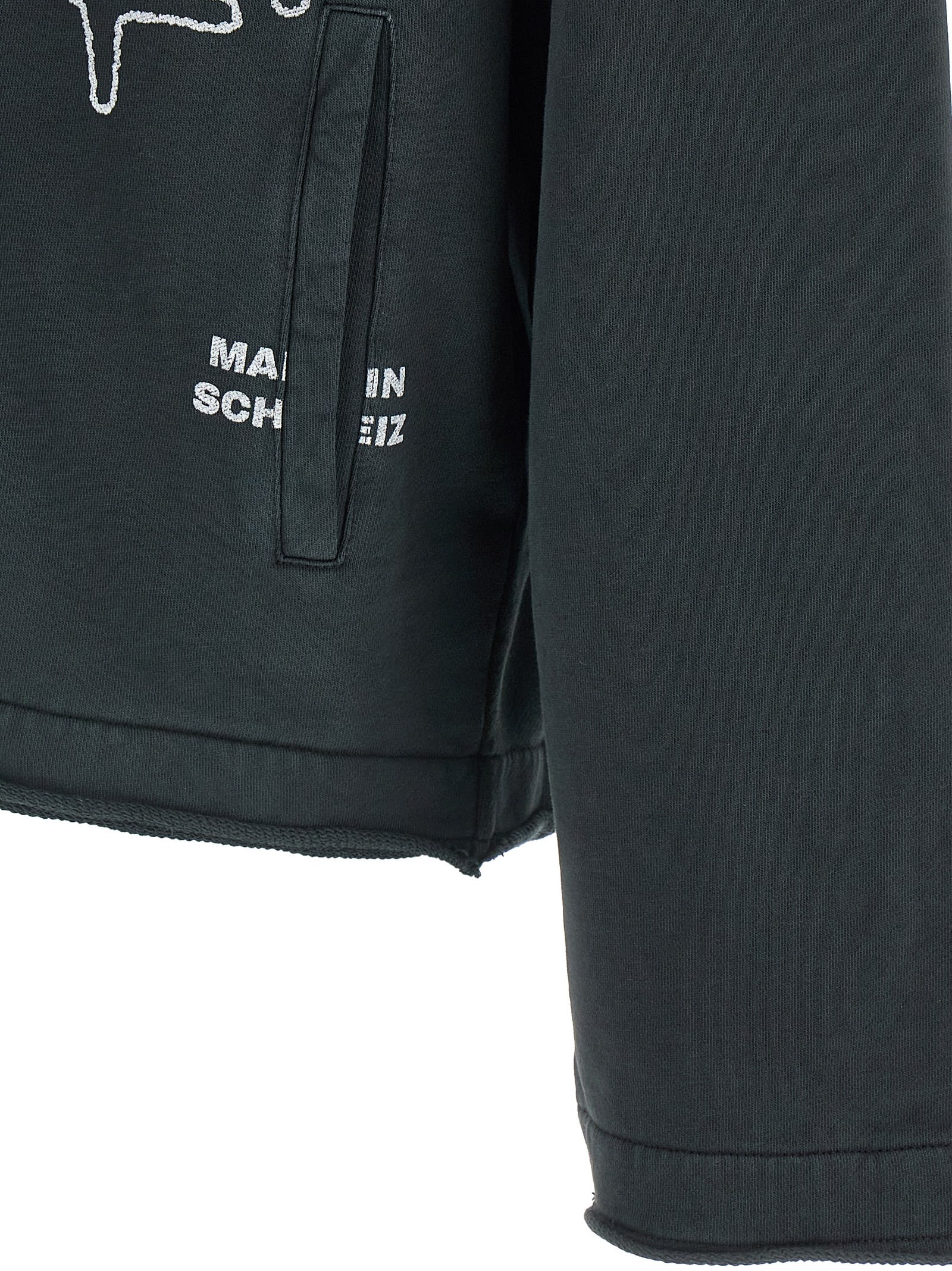 44 Label Group Commission Raw-cut Zip Hoodie In Multi