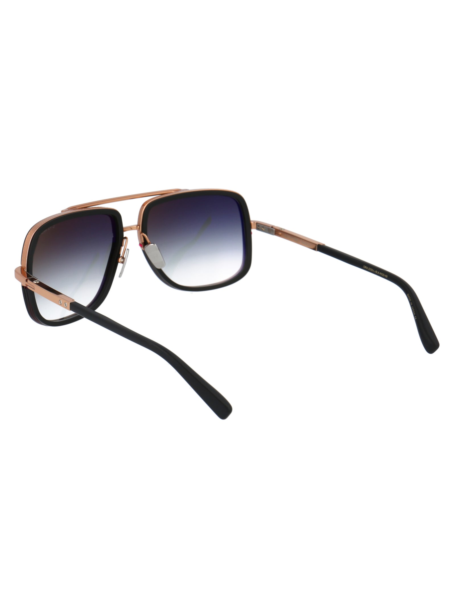 Shop Dita Mach-one Sunglasses In Matte Black-rose Gold - Gold Flash