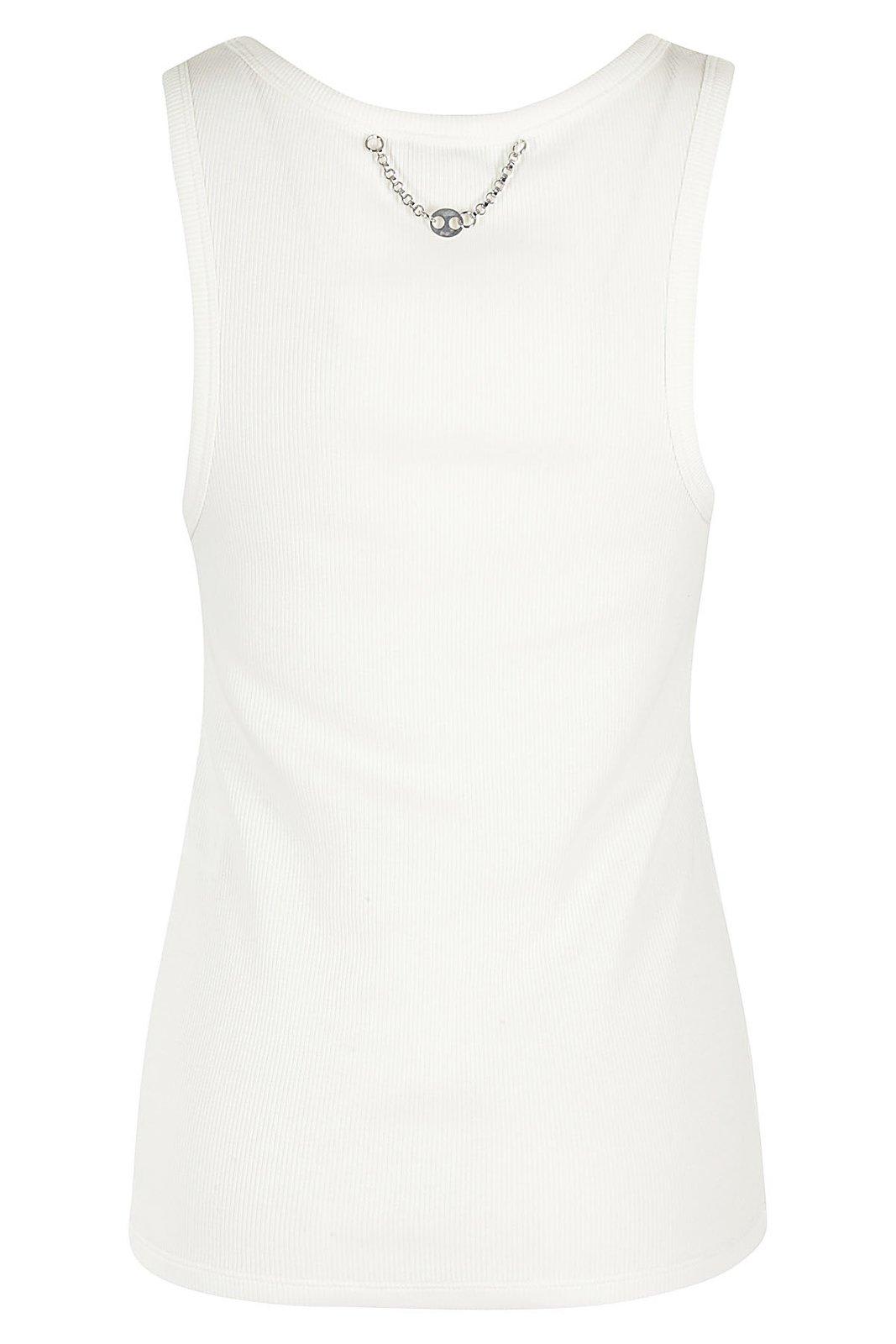 Shop Rabanne X Jean Clemmer Printed Top In White