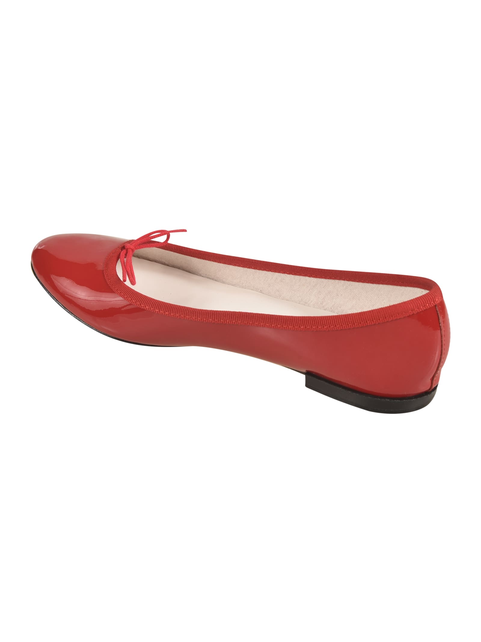 Repetto Glossy Ballerinas In Red