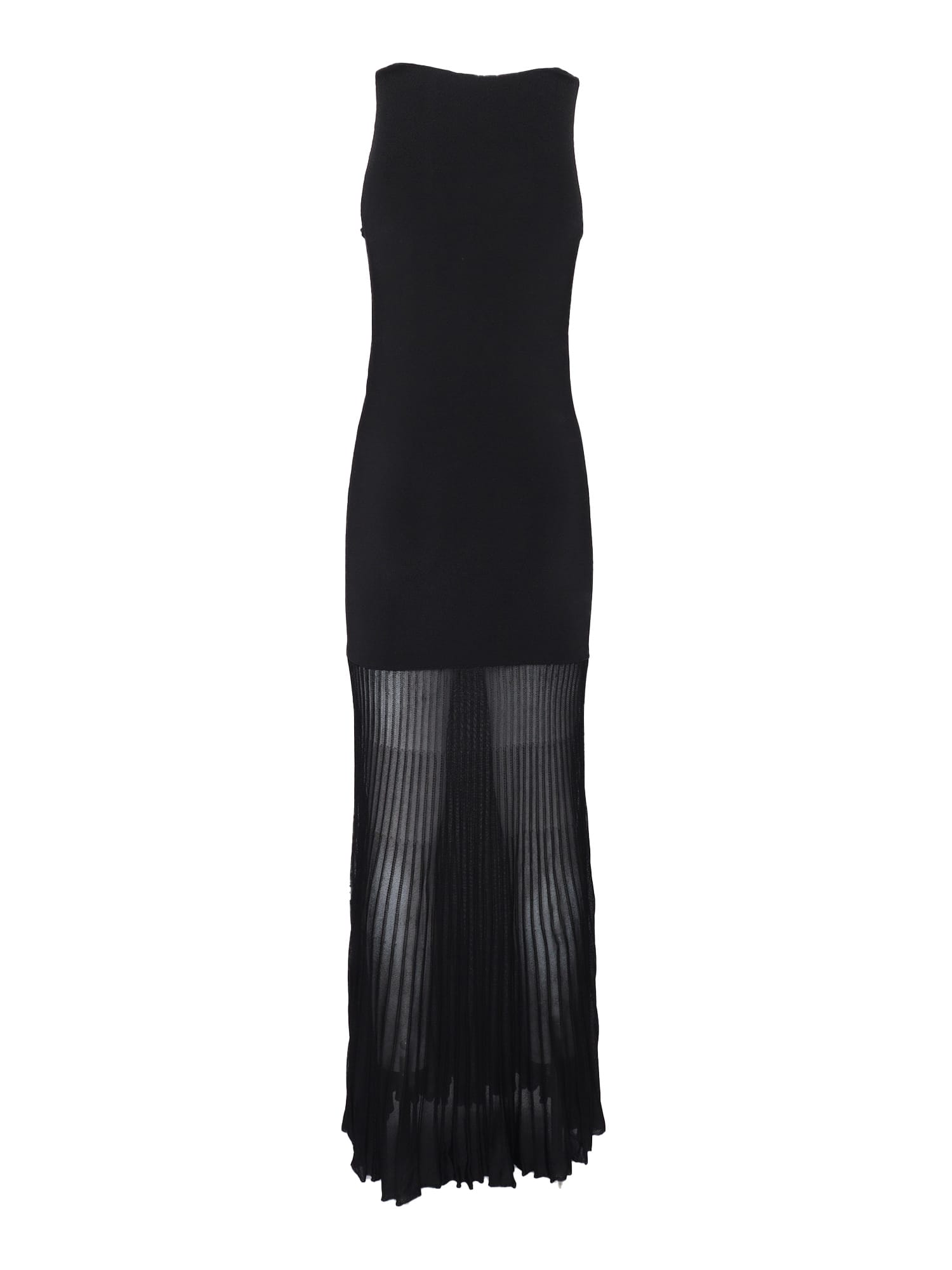 Philosophy Di Lorenzo Serafini Flowing Black Maxi Dress With Fitted Bodice In Black
