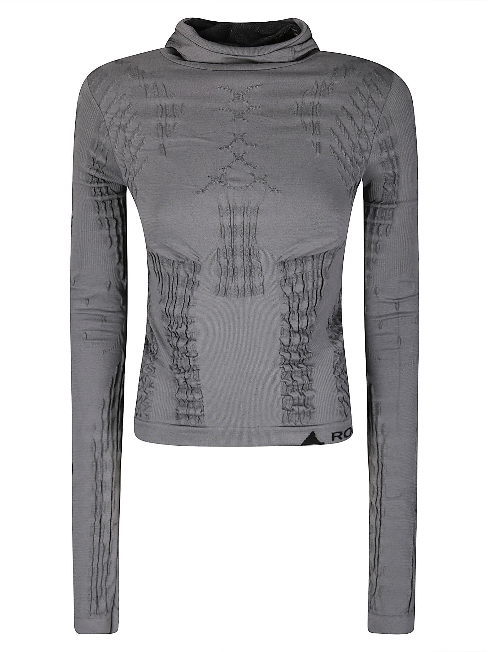 Roa Aune Dryarn Seamless Knit Top In Gray