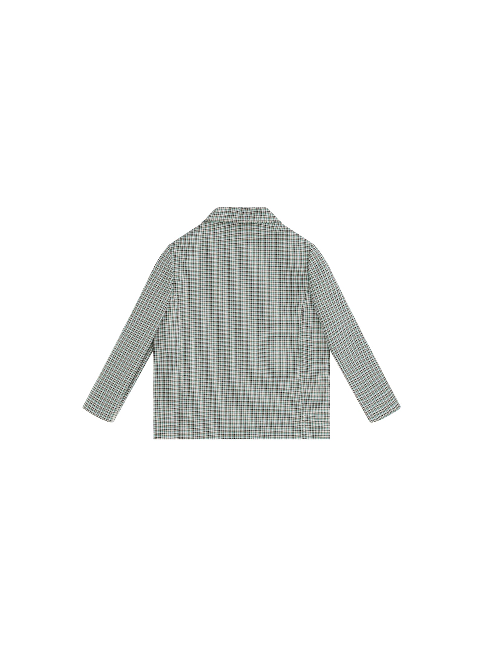 Gucci Checked Jacket For Boy In Green