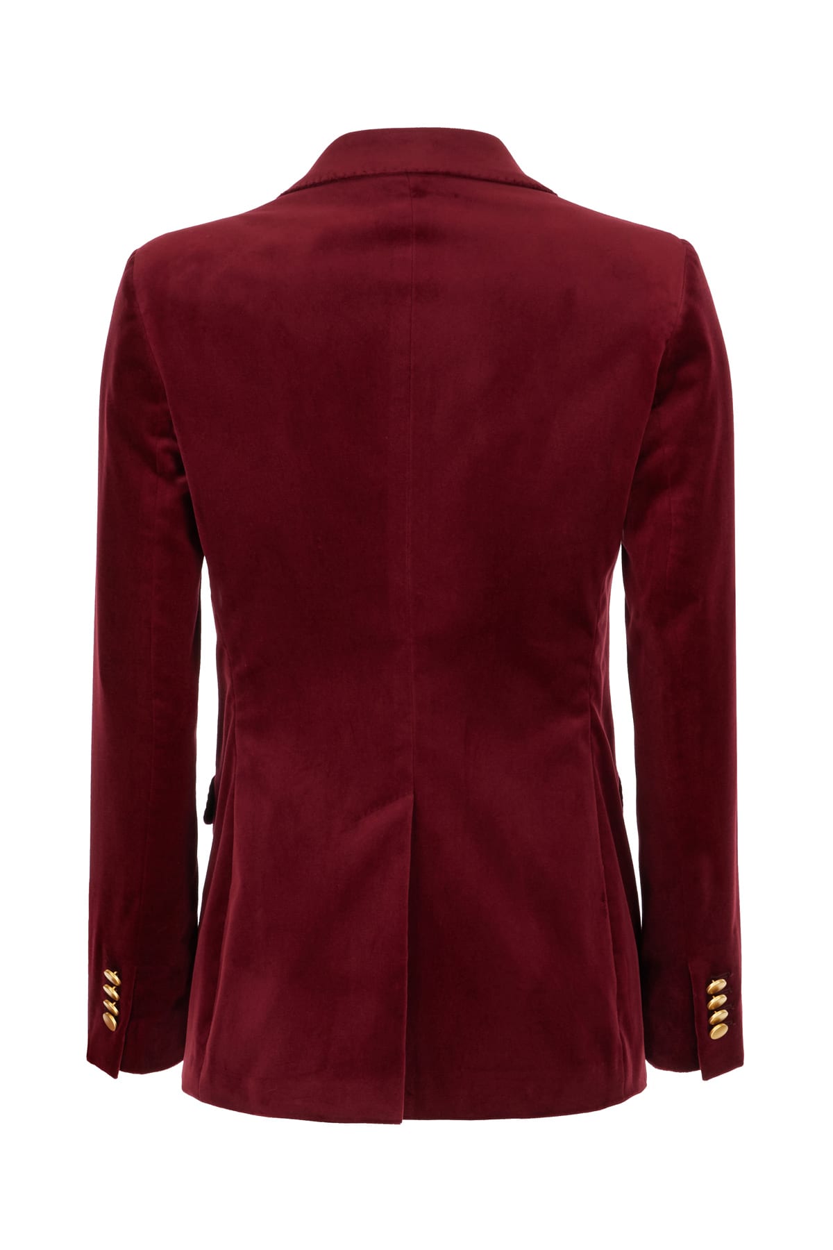 Shop Tagliatore Tiziano Red Velvet Blazer In Bordeaux