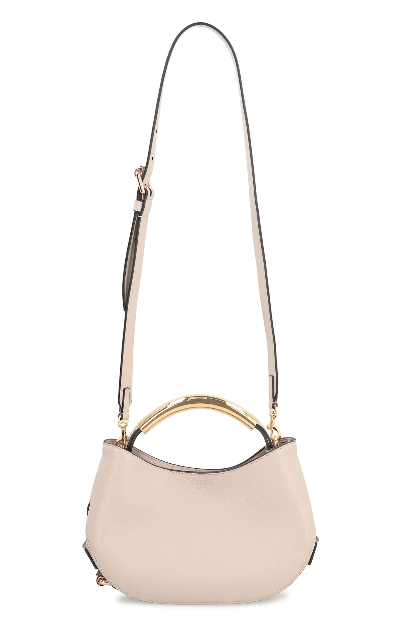 Moschino Top Handle Shoulder Bag In White
