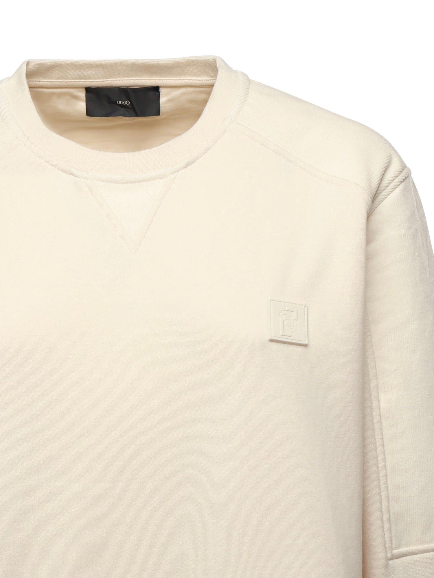 Liu •jo Sweatshirt With Logo In Neutral