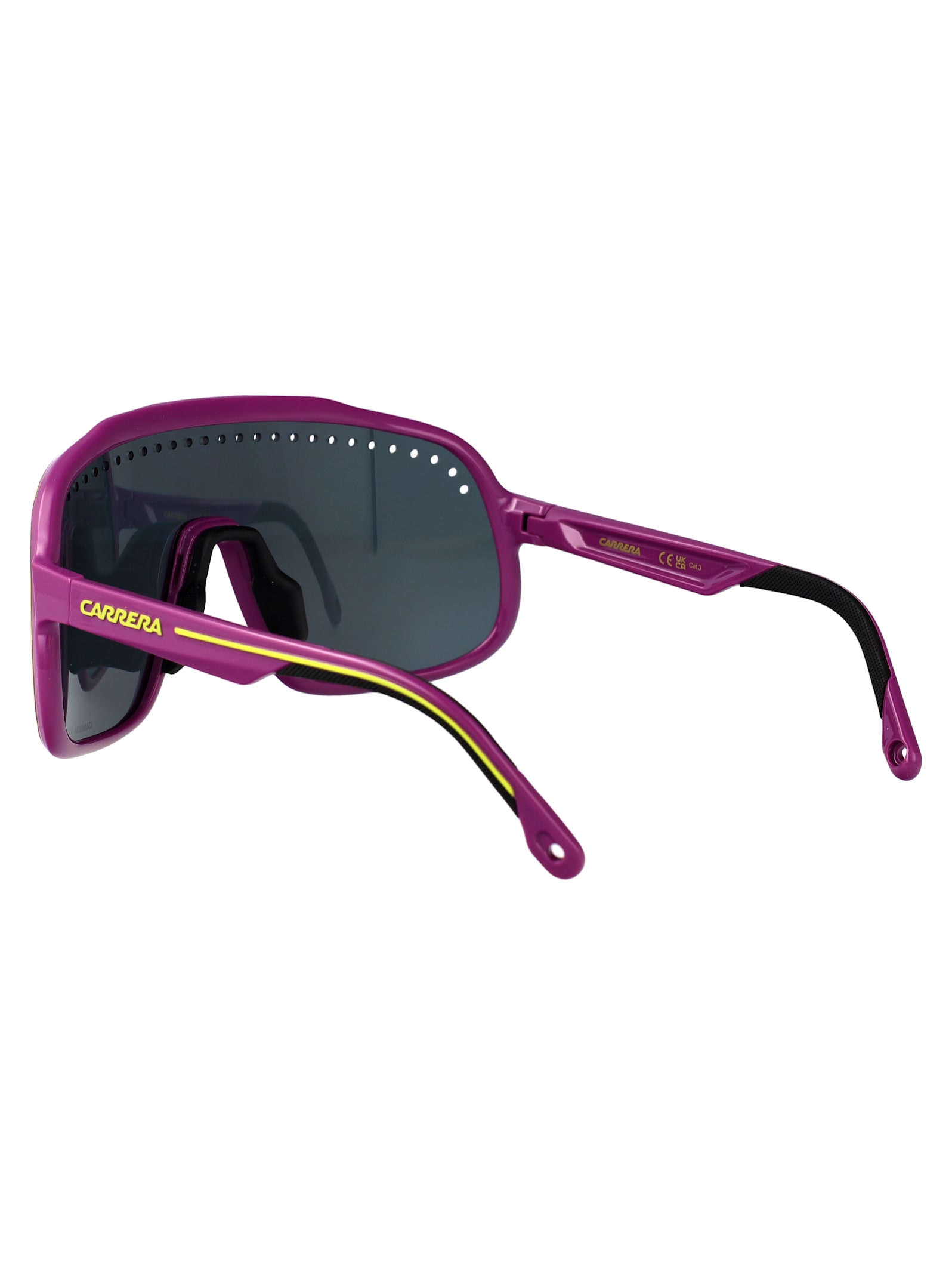 Carrera Matte Black Gold Injectate Sunglasses In Green