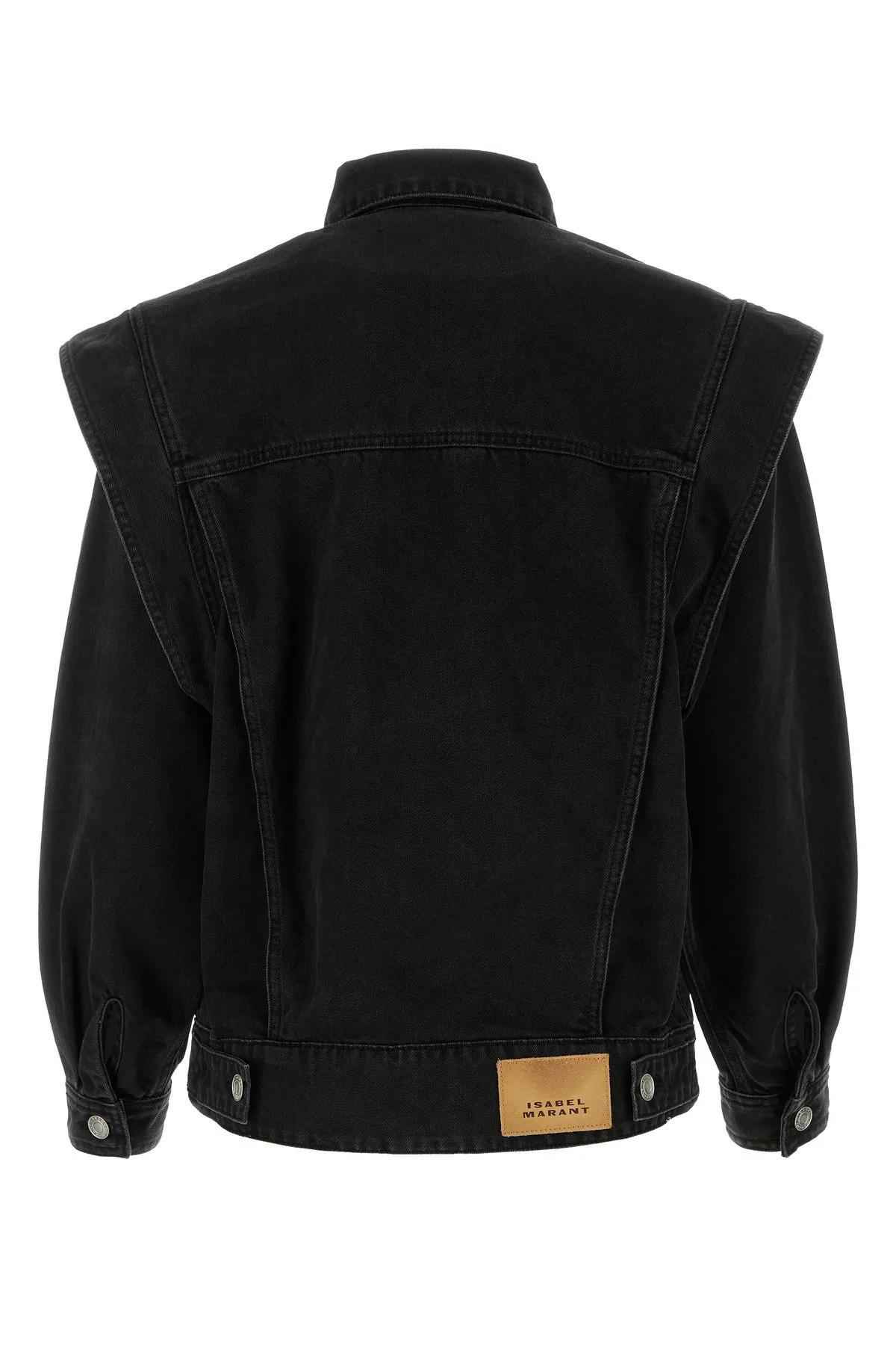 Shop Isabel Marant Black Denim Harmon Jacket