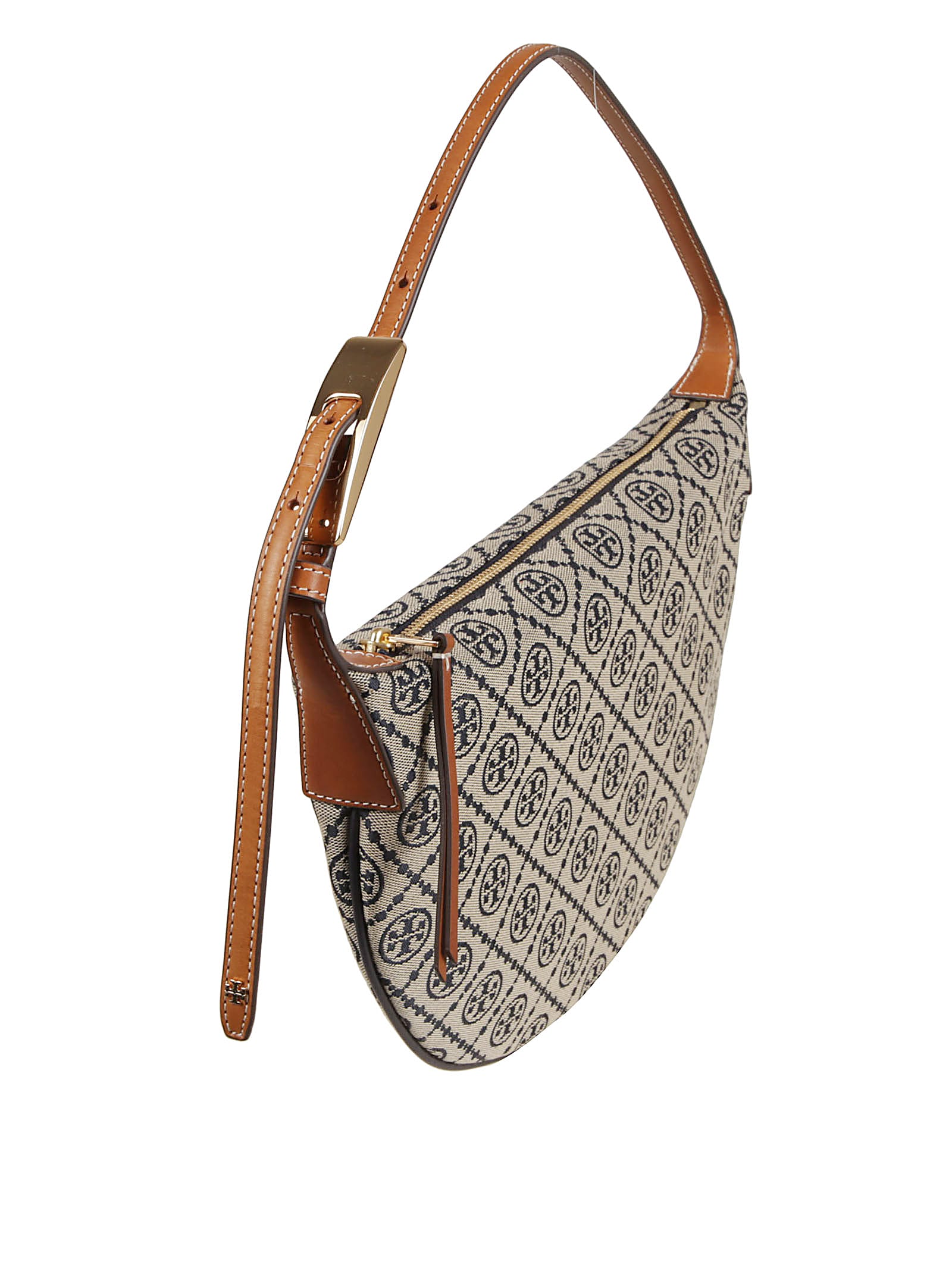 Tory Burch Small T Monogram Balloon Bag In Blue