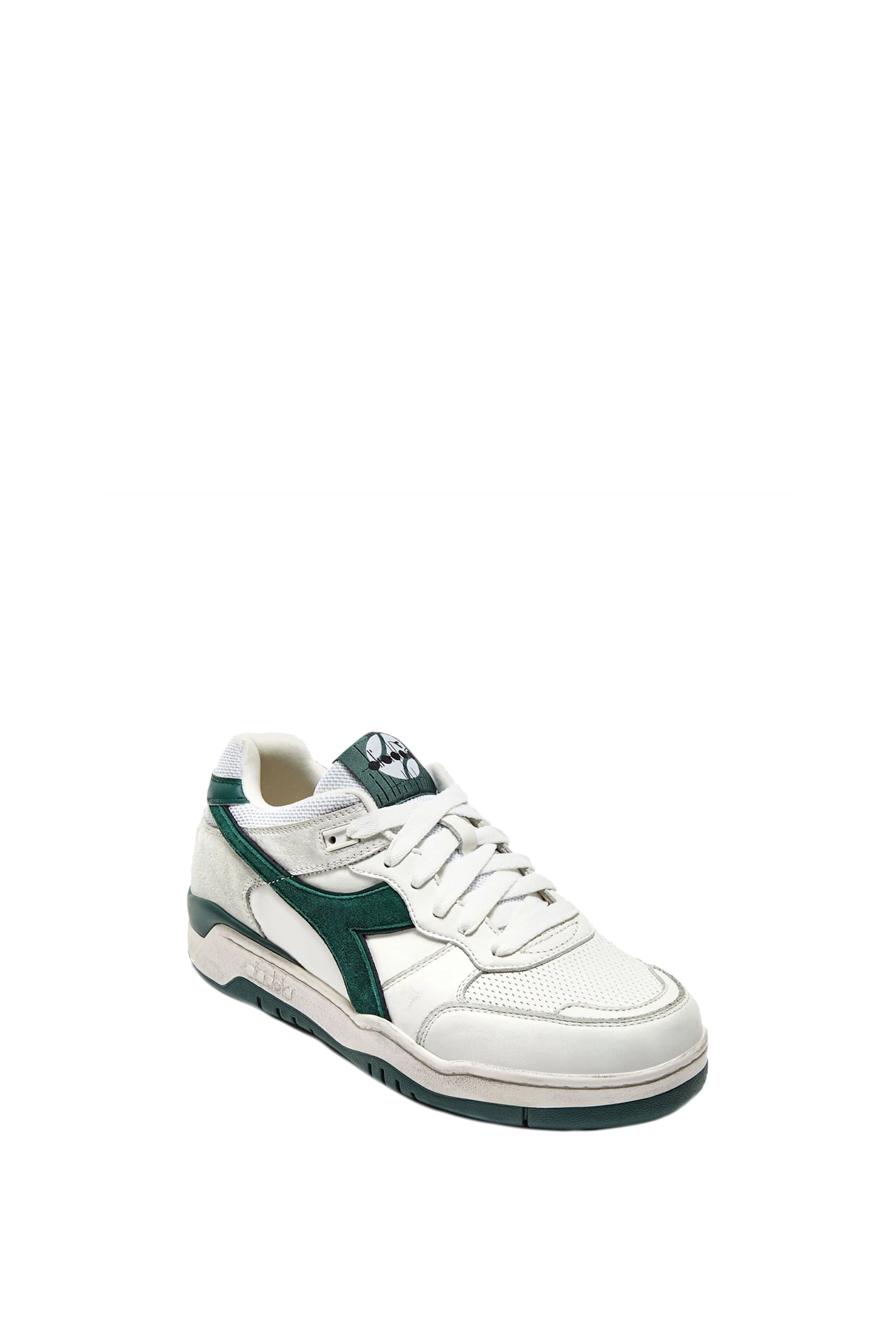 Diadora Sneakers B.560 Used In Bianco Verde Bistro