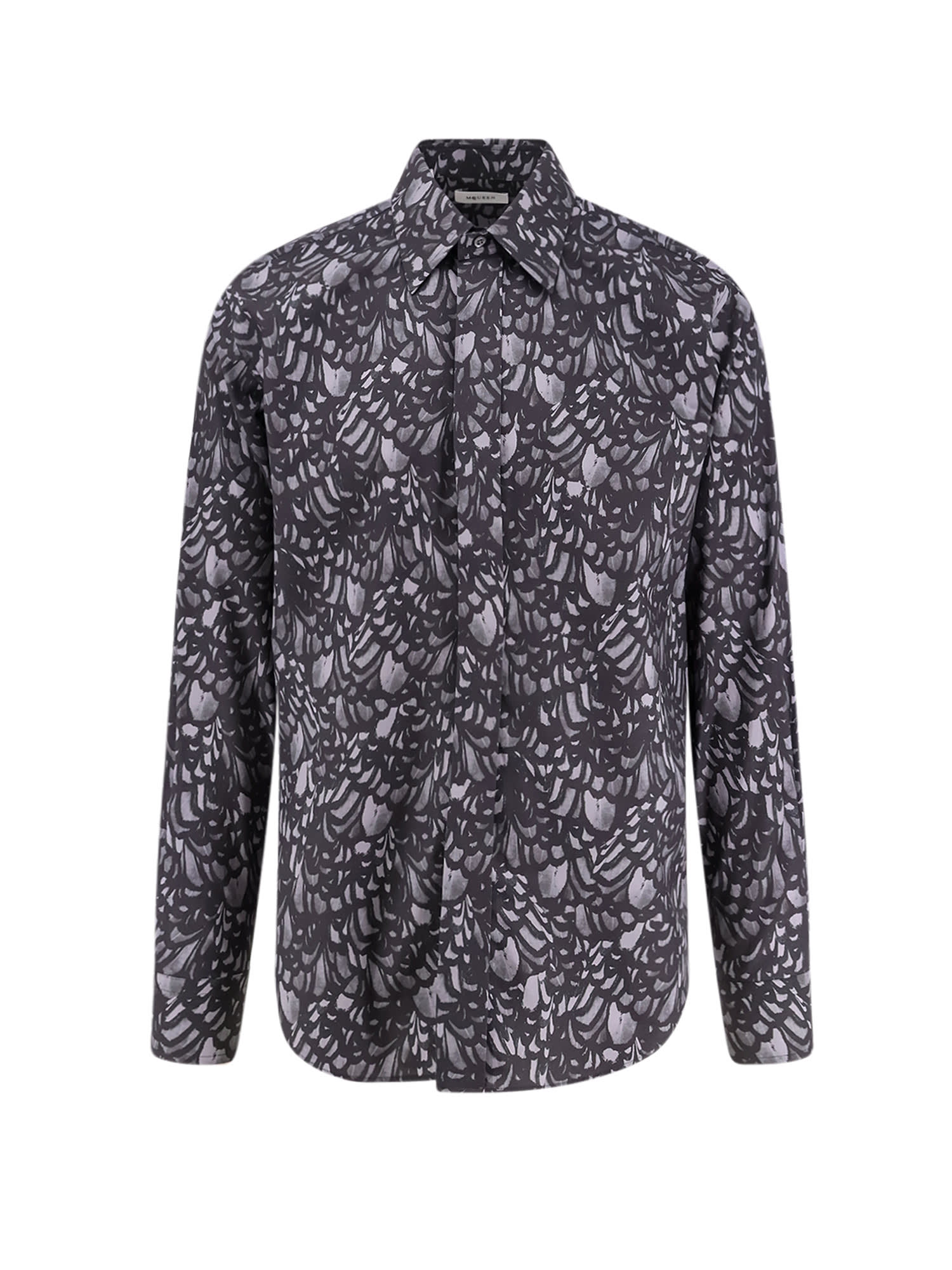 Alexander Mcqueen Cotton Shirt Featuring All-over Print In Multi