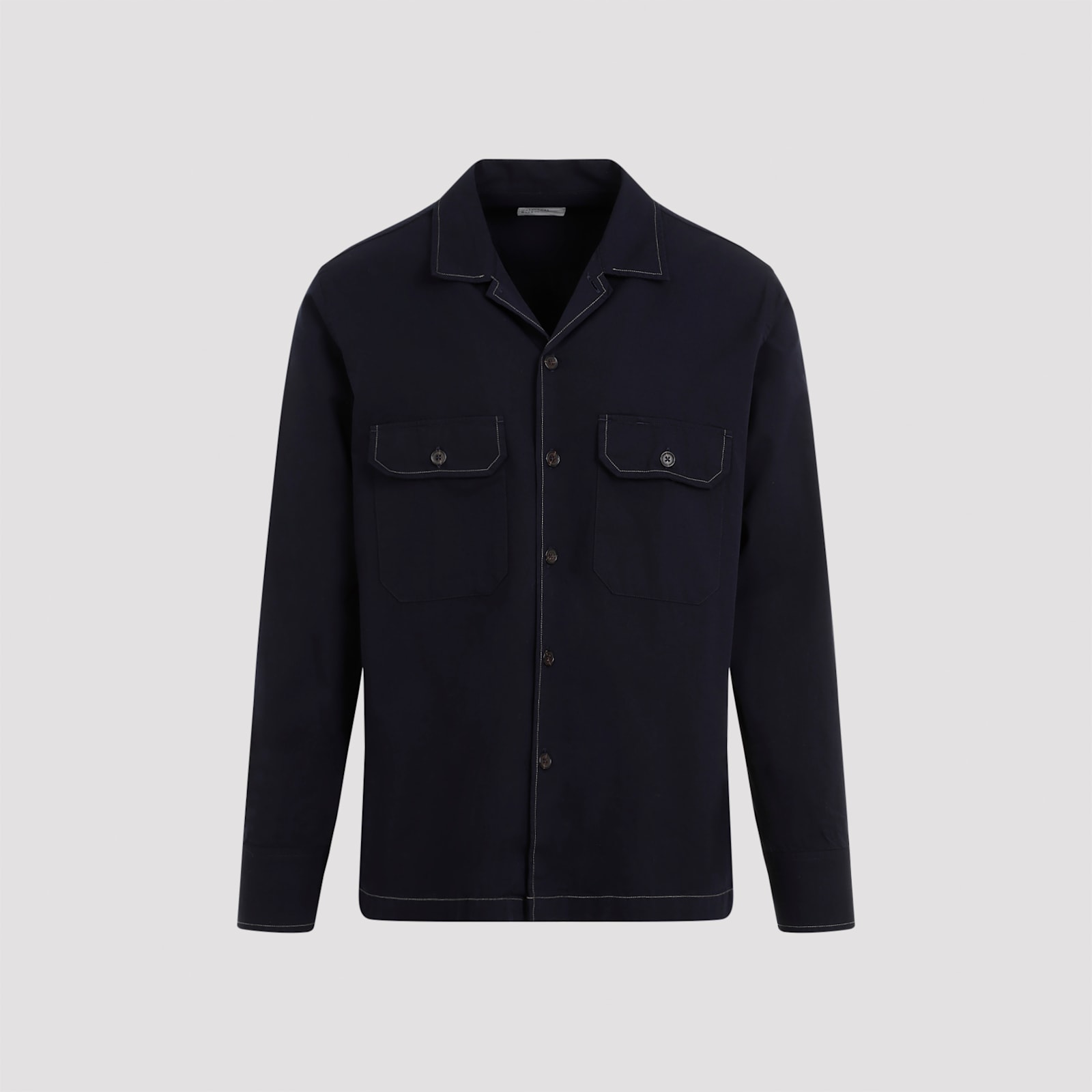 Shop Universal Works Long Sleeves Utility Shirt In Navy